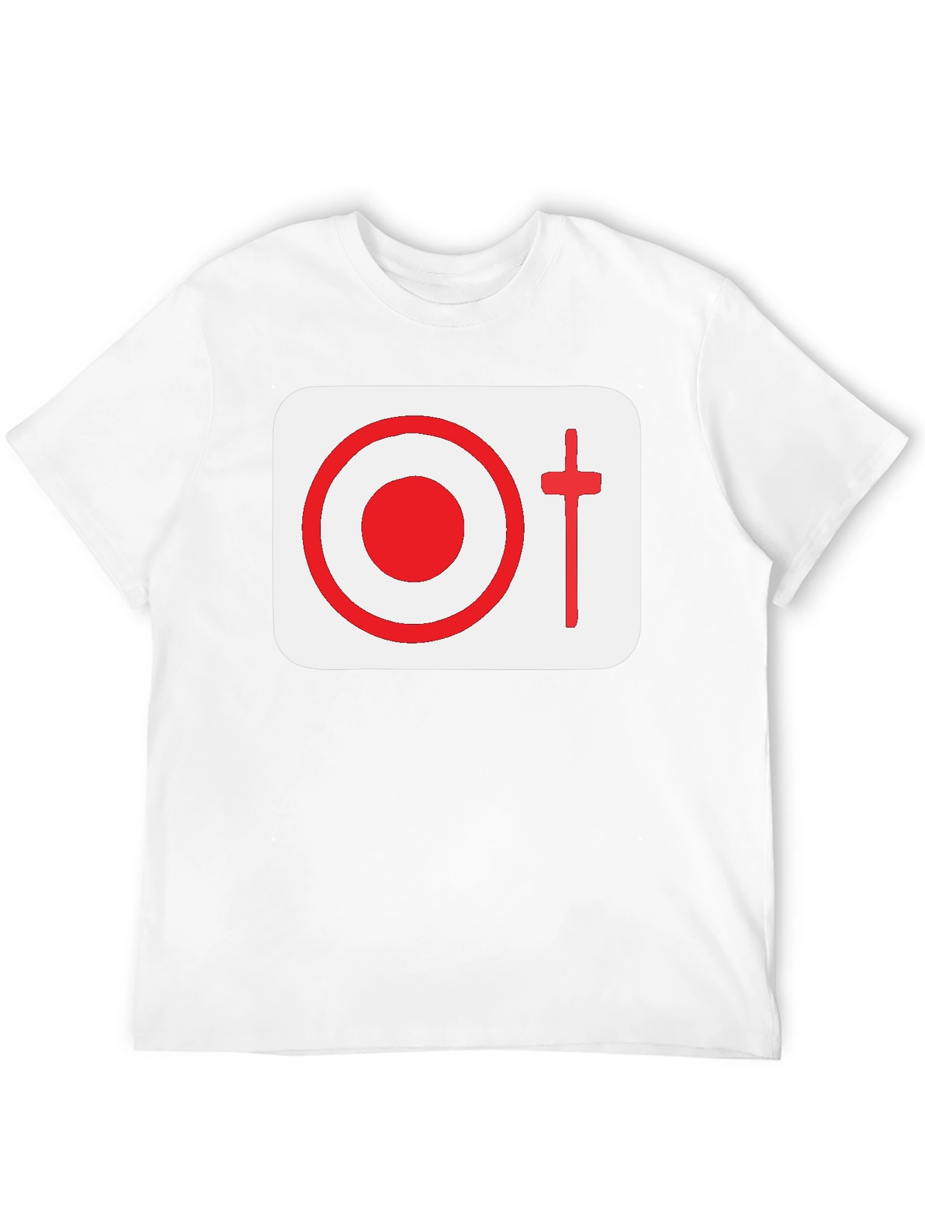Graphic Tee: Target & Cross Design