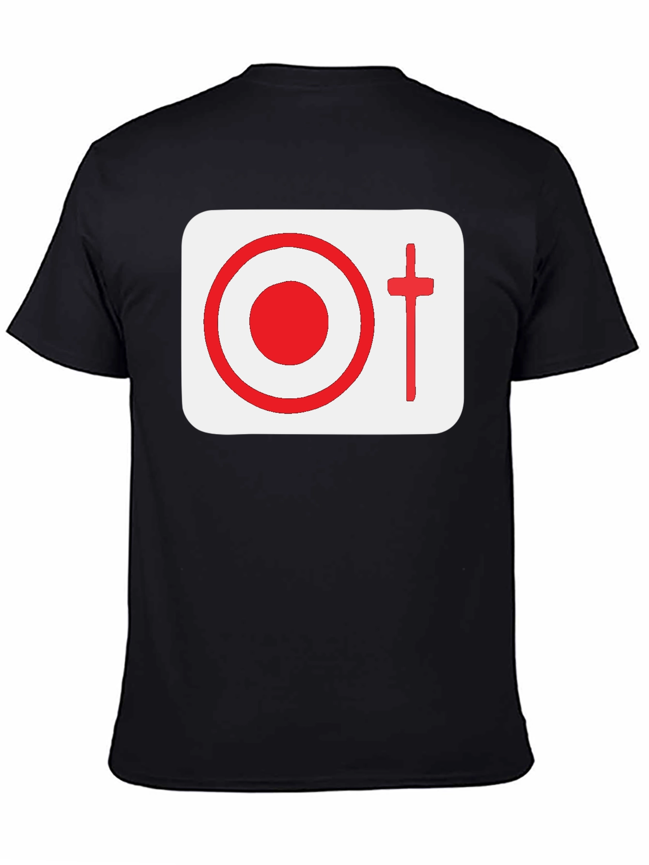 Graphic Tee: Target & Cross Design
