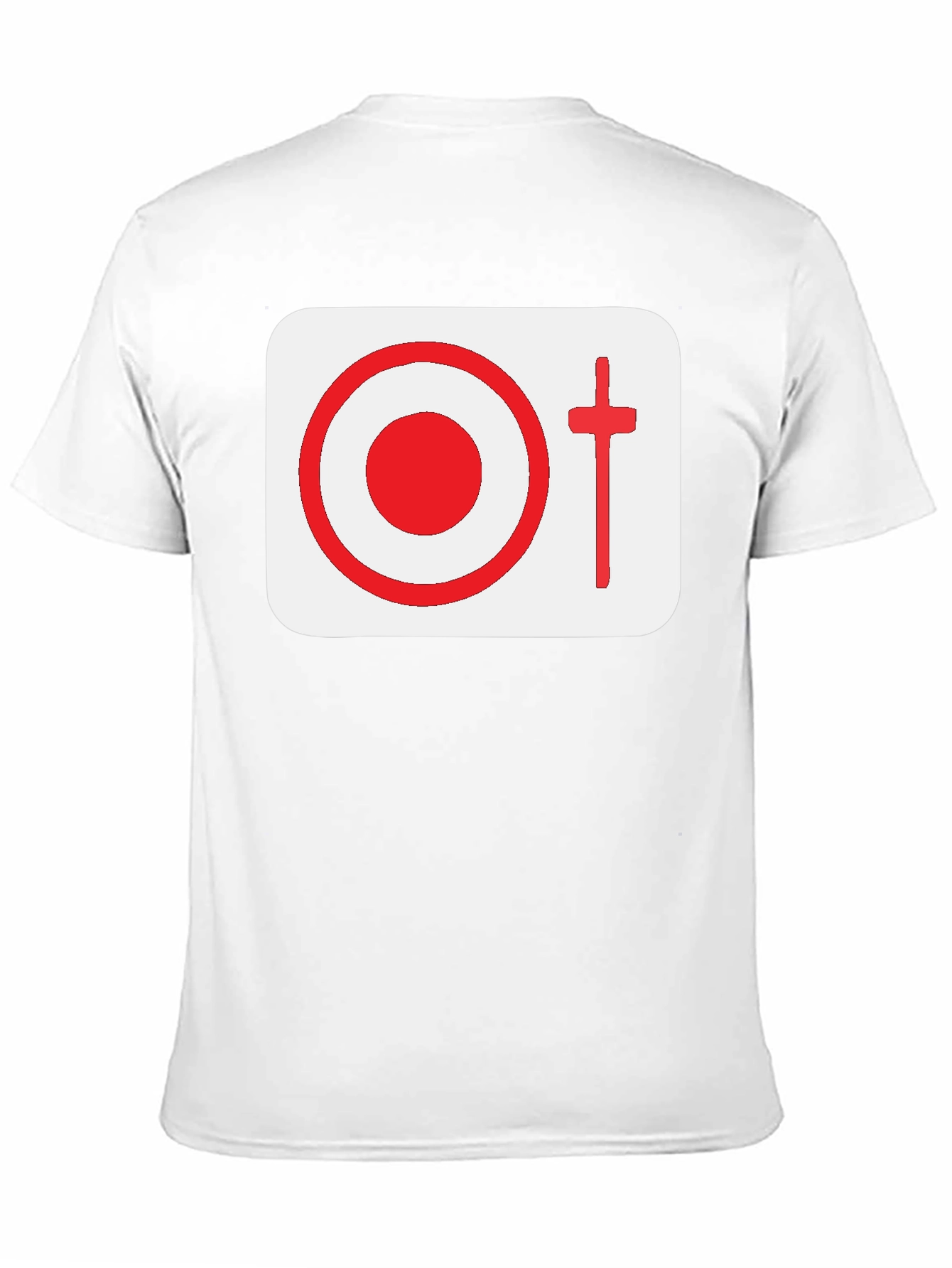 Graphic Tee: Target & Cross Design