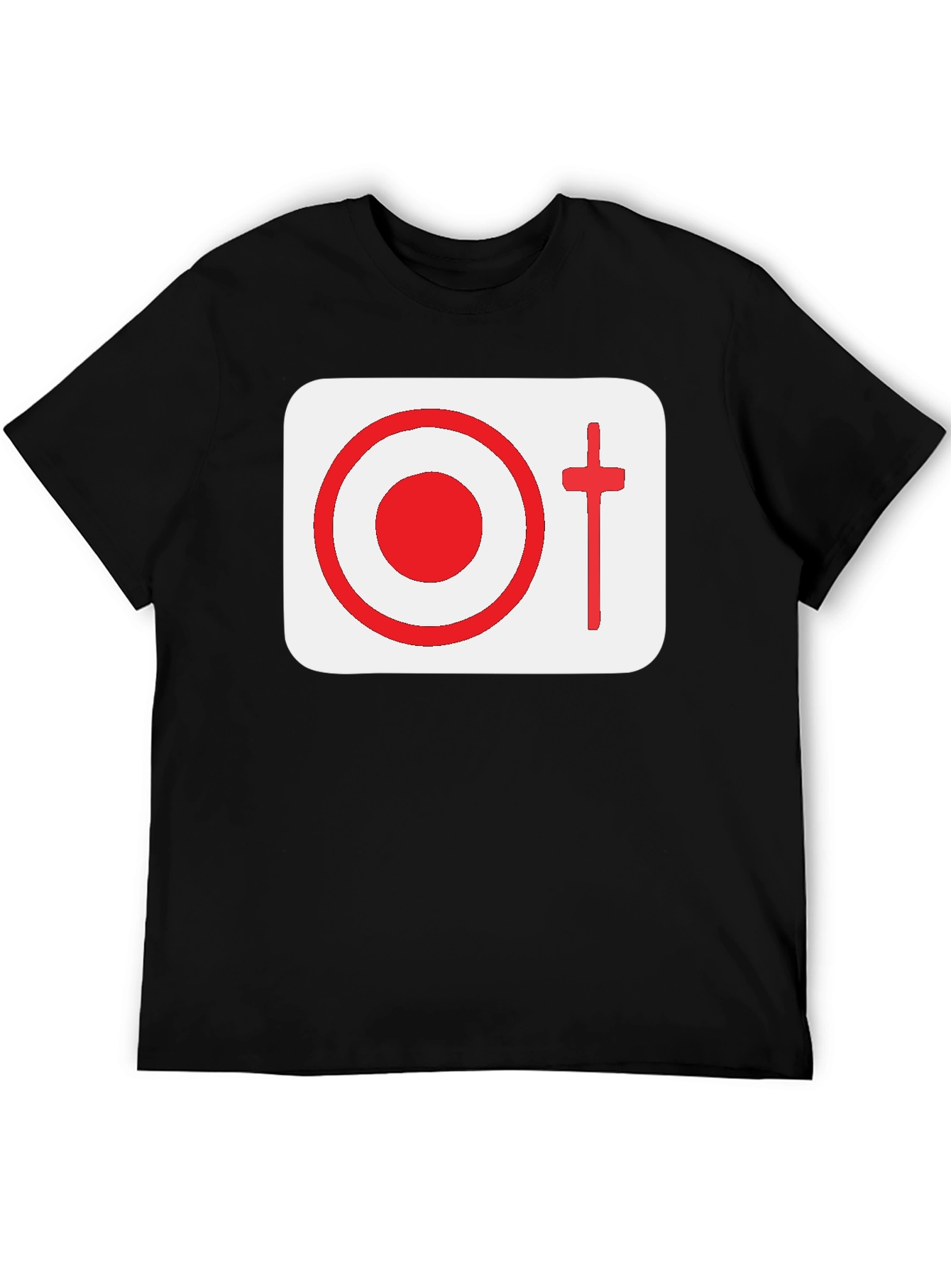 Graphic Tee: Target & Cross Design