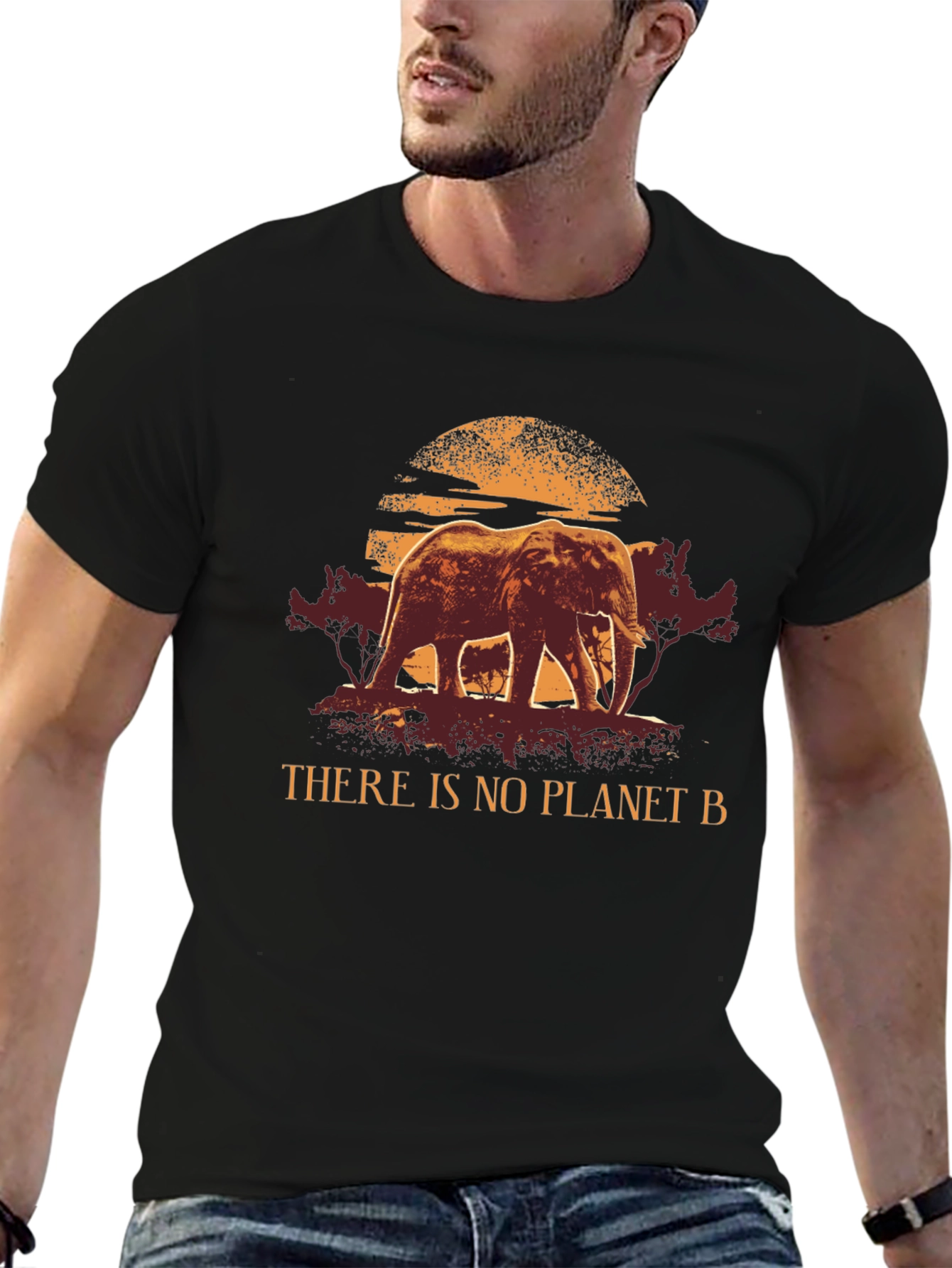 Eco Elephant Graphic Tee - No Planet B