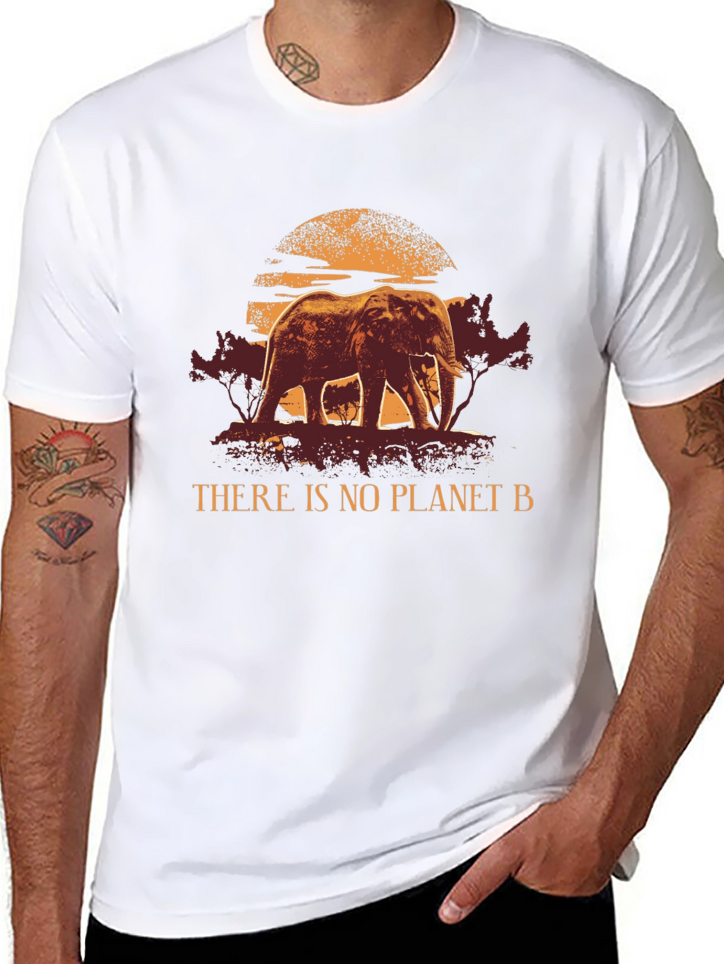 Eco Elephant Graphic Tee - No Planet B