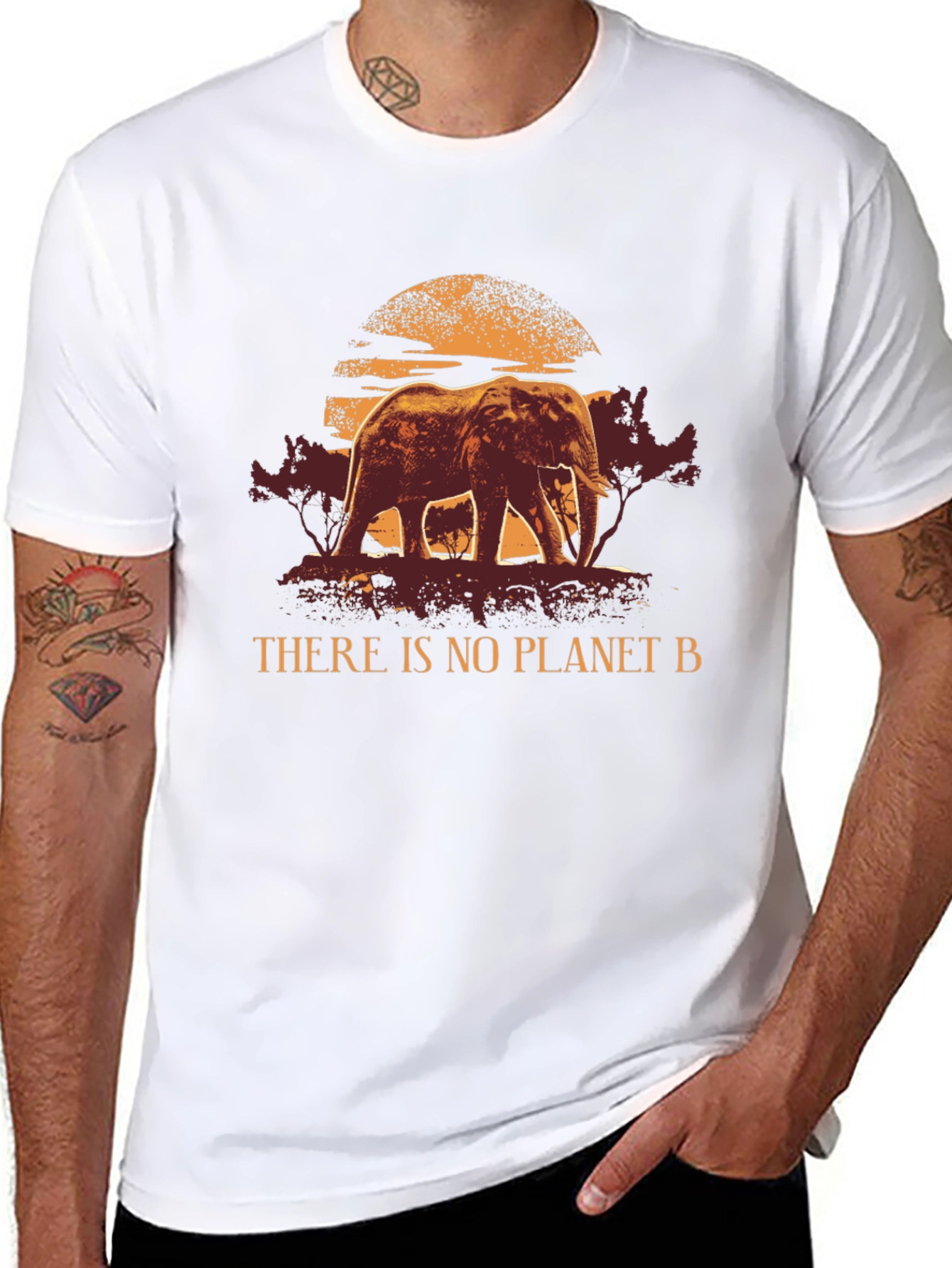 Eco Elephant Graphic Tee - No Planet B