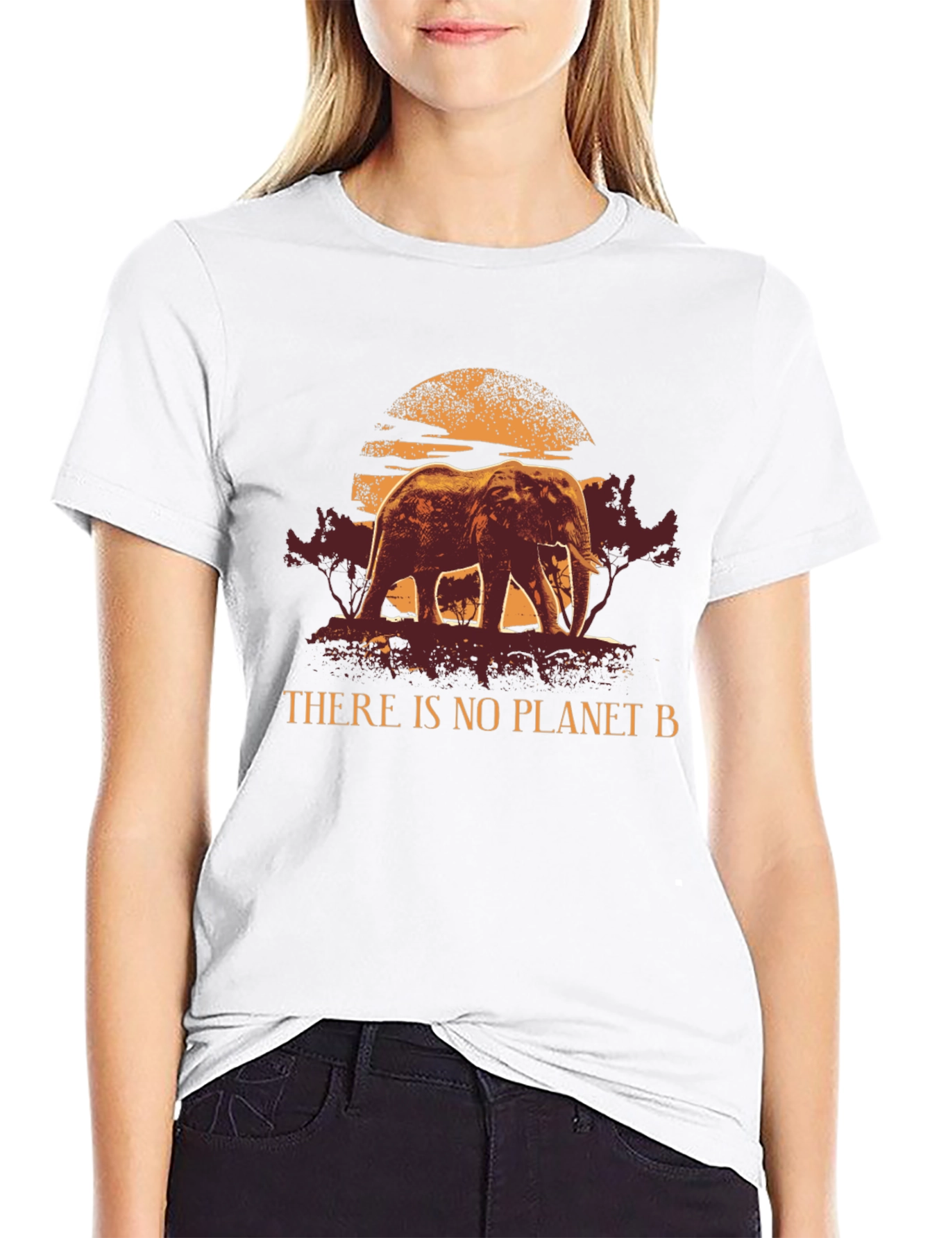 Eco Elephant Graphic Tee - No Planet B