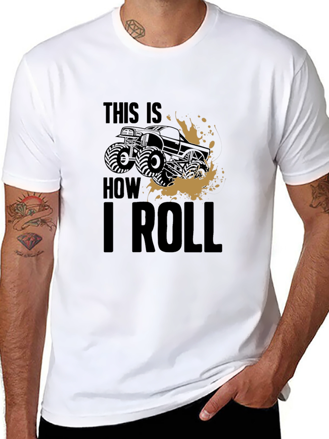 This Is How I Roll Monster Truck Graphic Tee