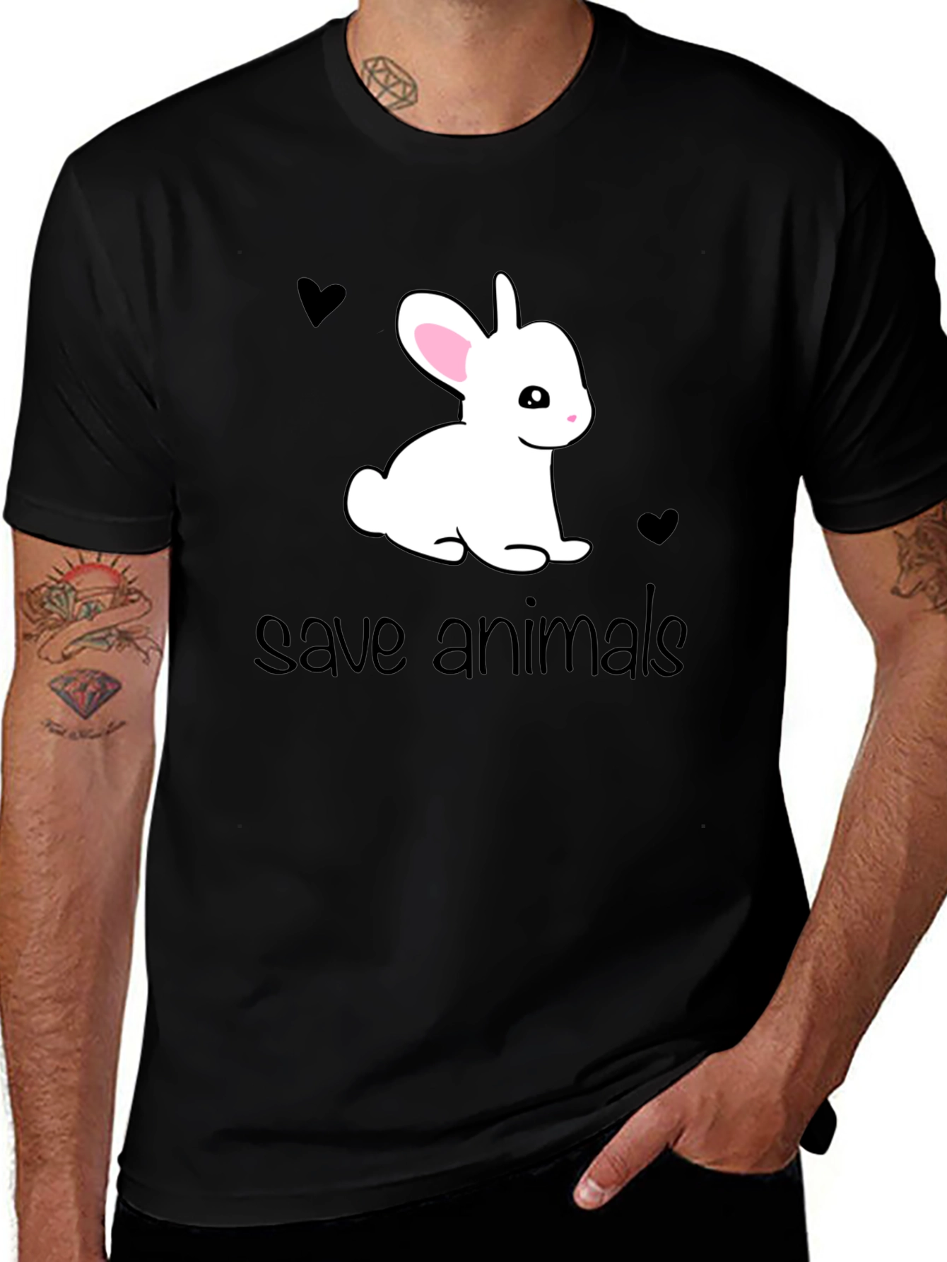 Save Animals Bunny T-Shirt