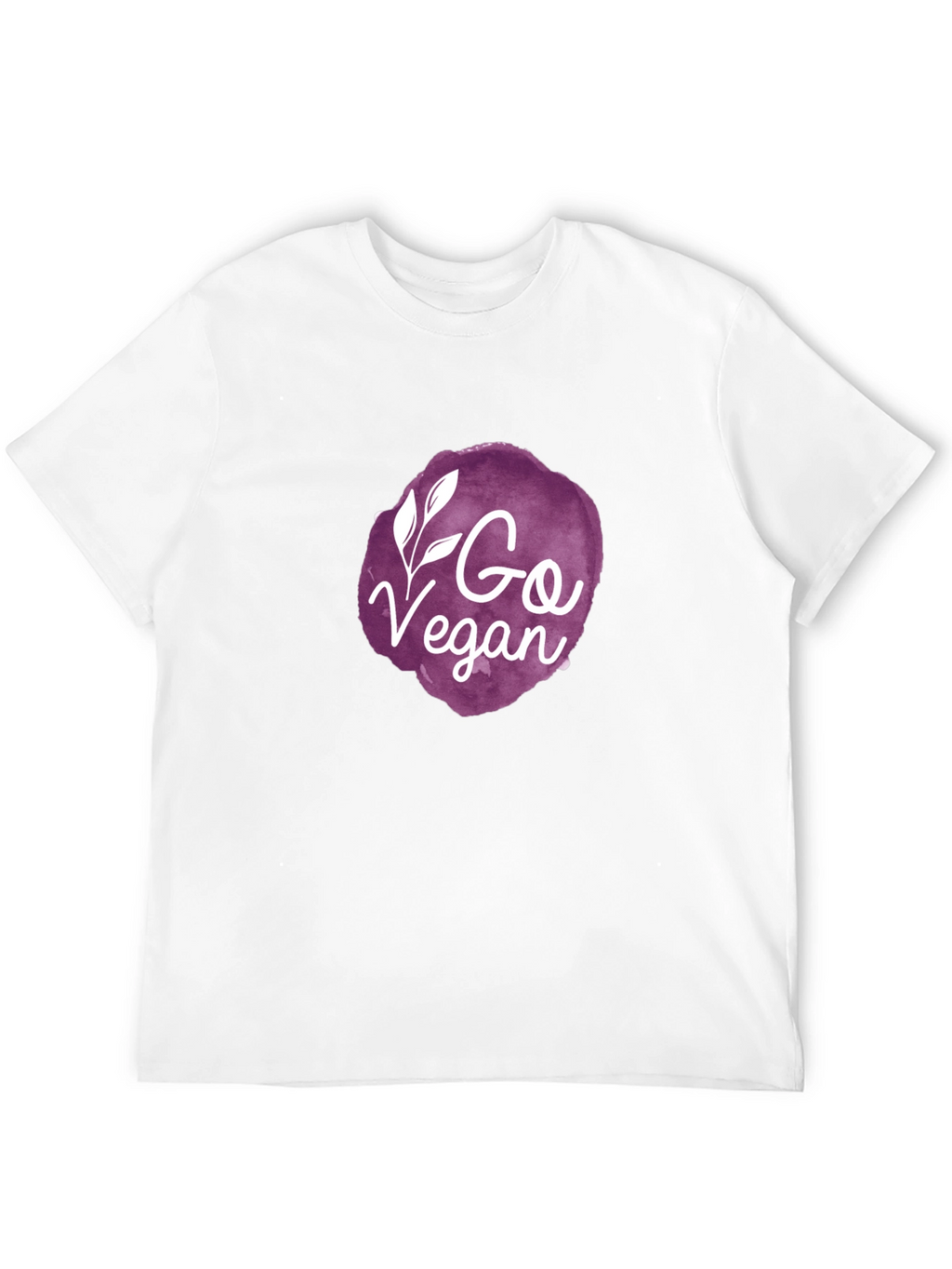 Go Vegan Graphic Tee - Black Crew Neck T-Shirt
