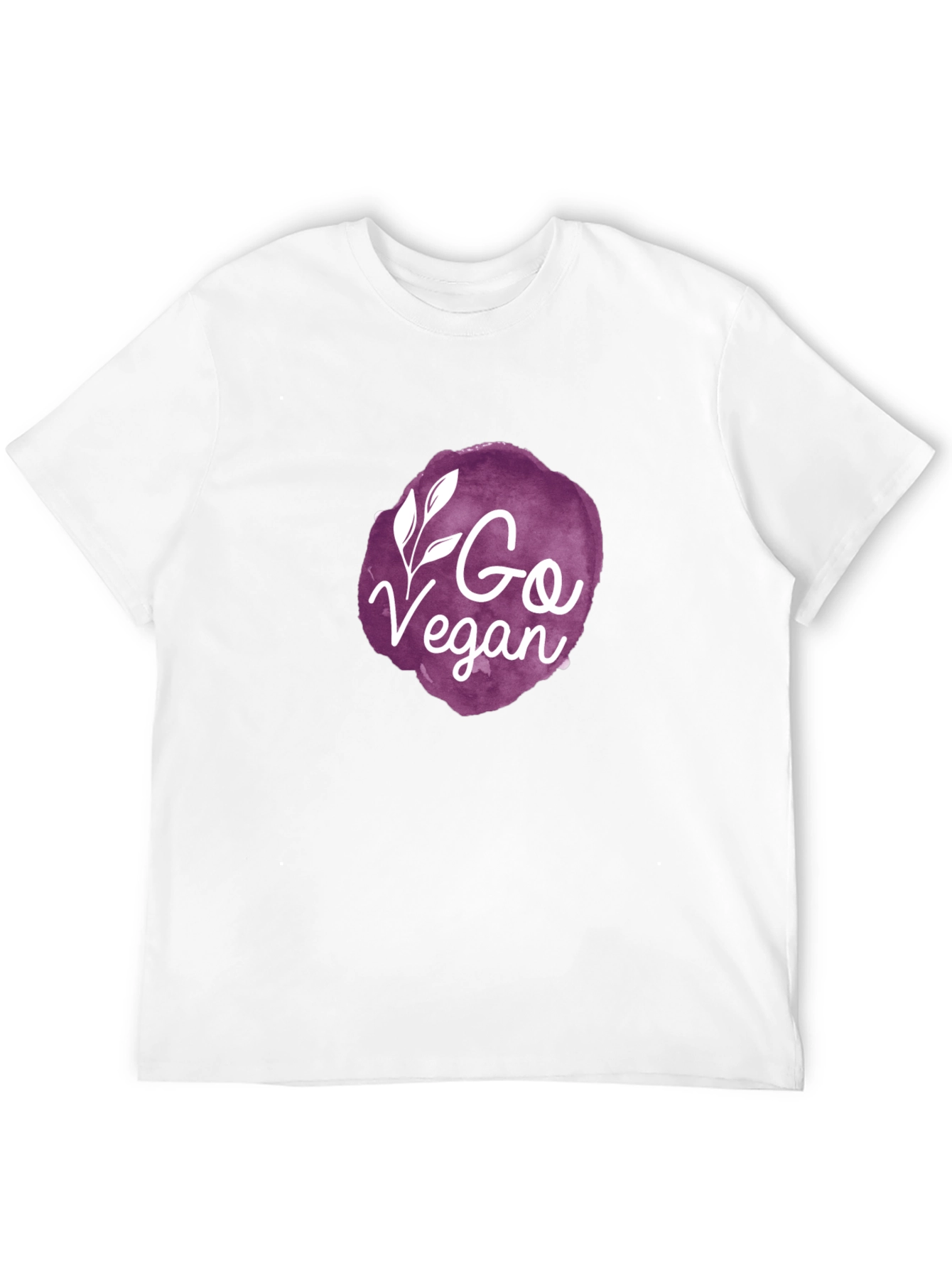 Go Vegan Graphic Tee - Black Crew Neck T-Shirt