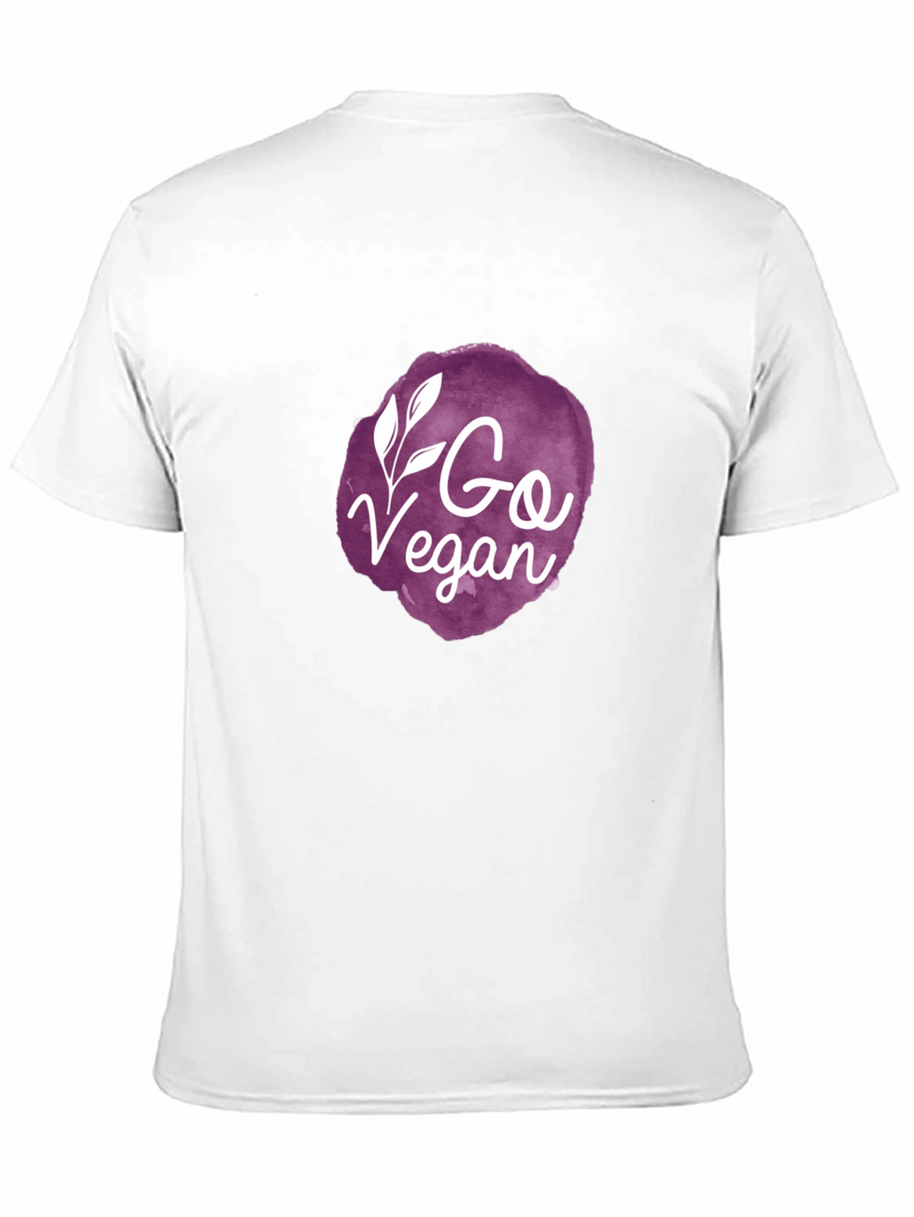 Go Vegan Graphic Tee - Black Crew Neck T-Shirt
