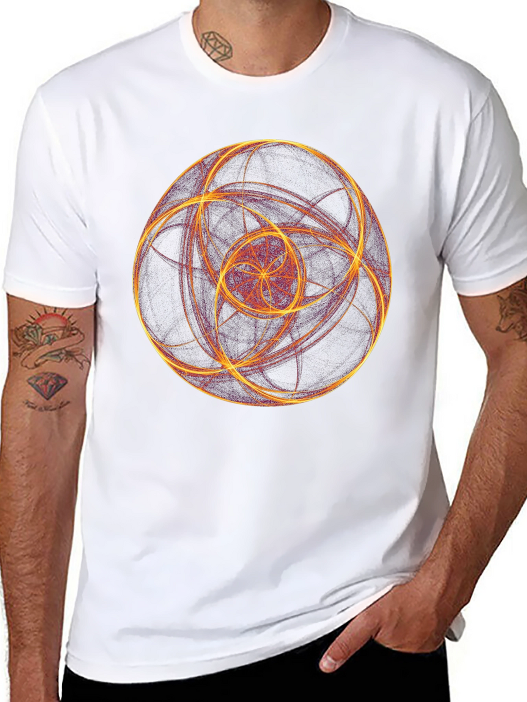 Abstract Geometric Graphic Tee - Modern Art T-Shirt