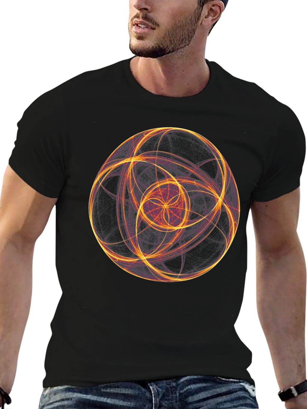 Abstract Geometric Graphic Tee - Modern Art T-Shirt