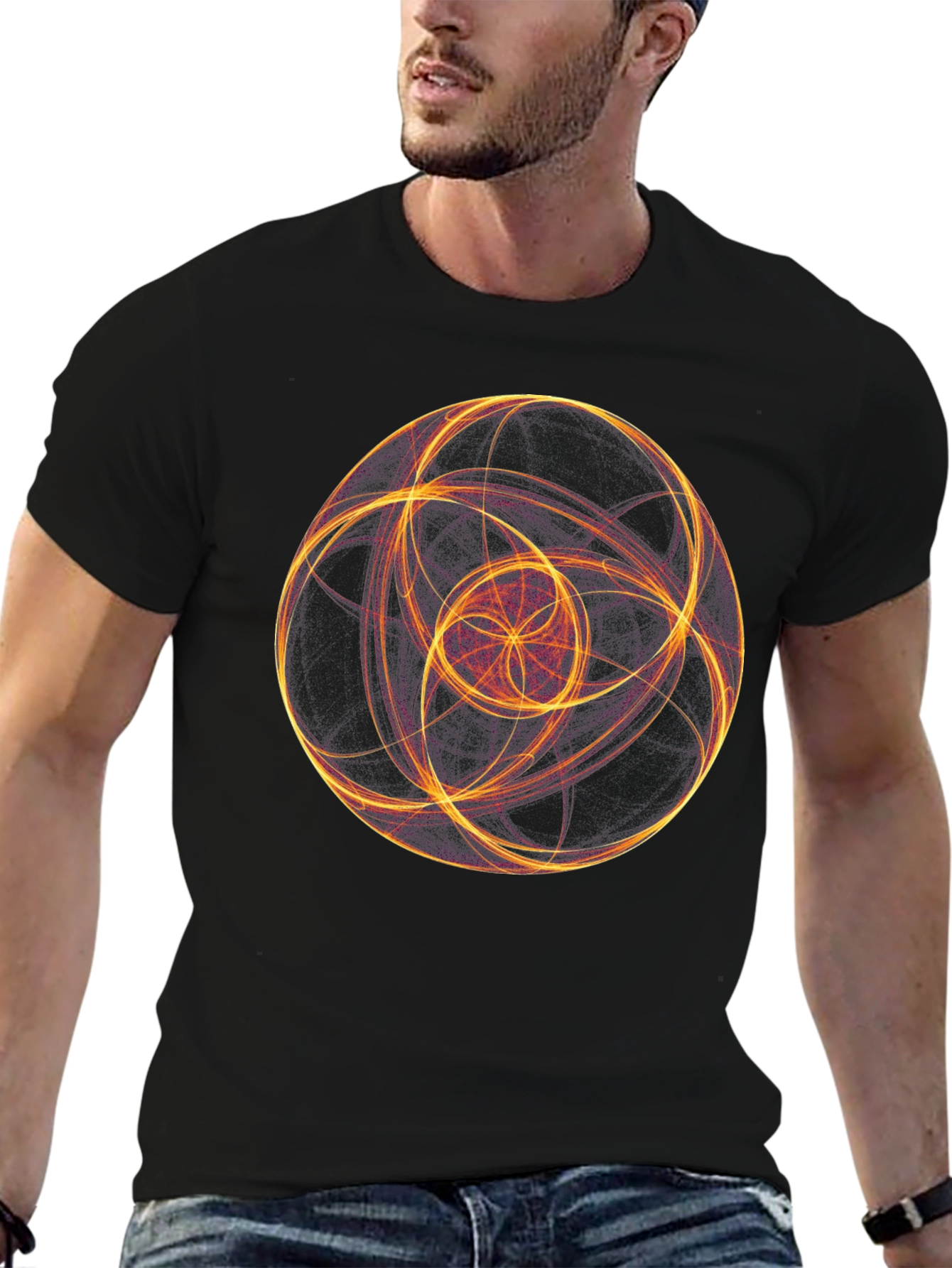 Abstract Geometric Graphic Tee - Modern Art T-Shirt