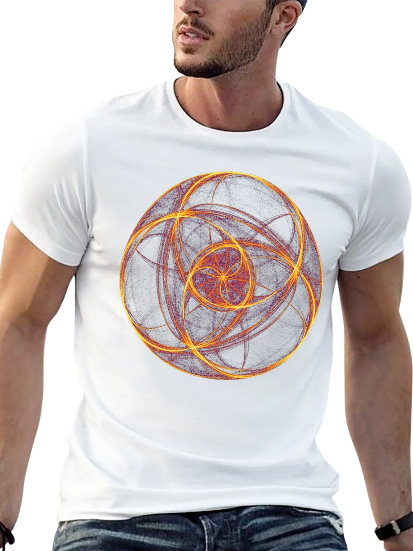 Abstract Geometric Graphic Tee - Modern Art T-Shirt