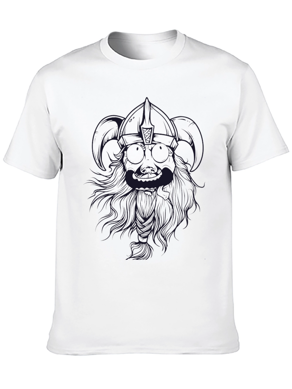 Mens Black T-Shirt with Graphic Design