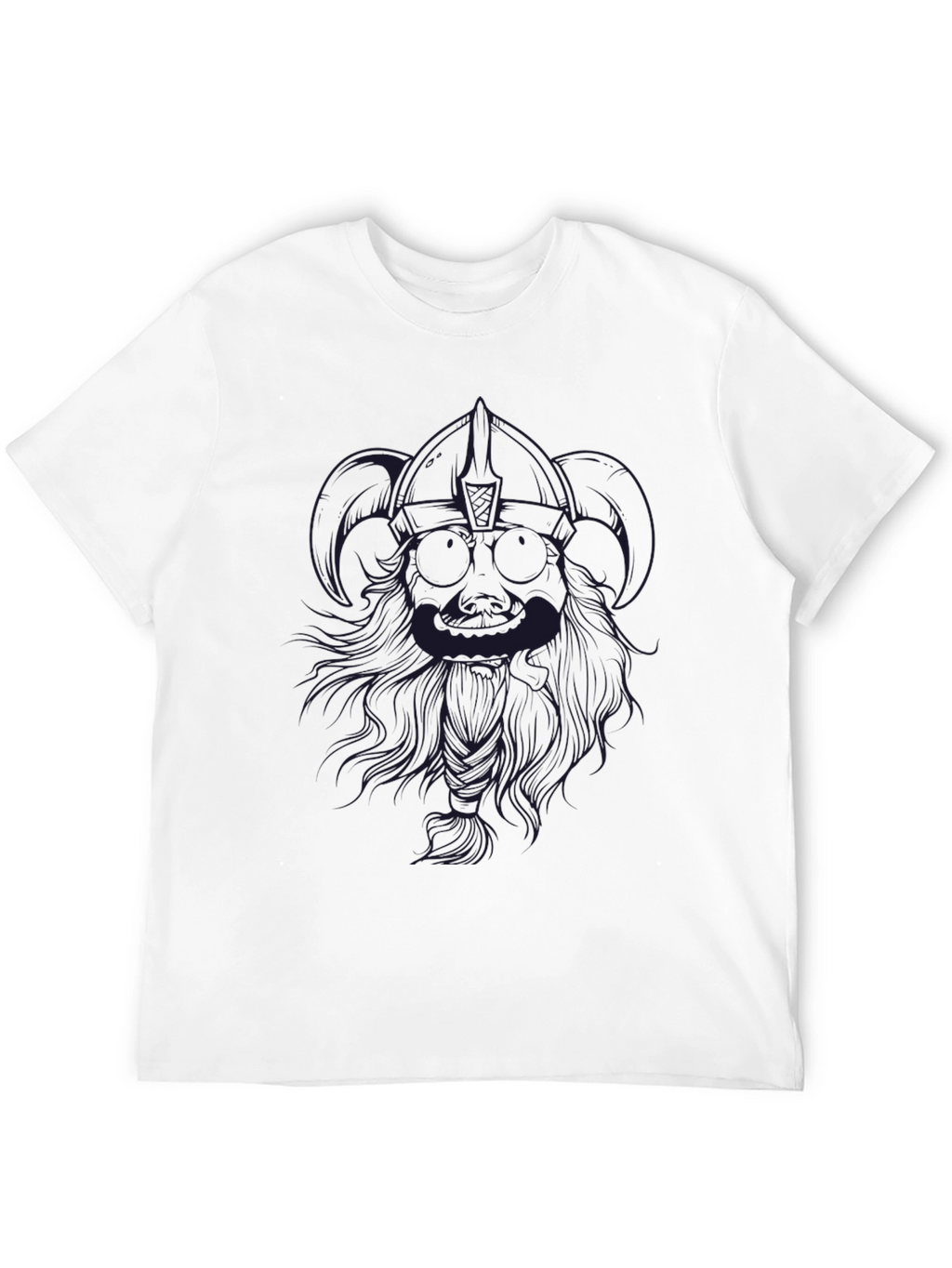 Mens Black T-Shirt with Graphic Design
