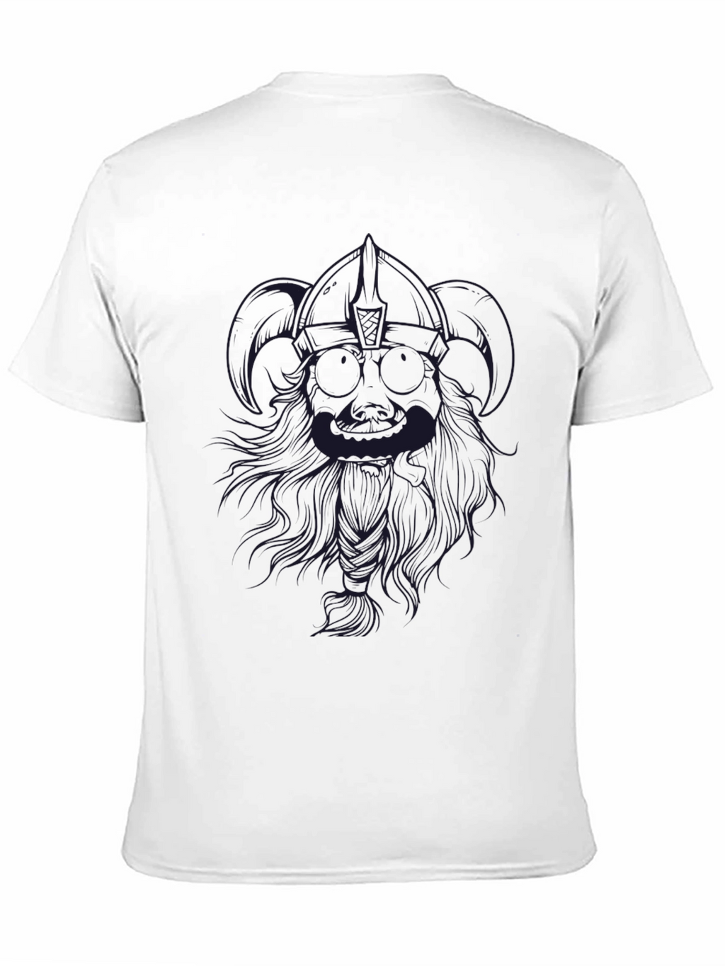 Mens Black T-Shirt with Graphic Design