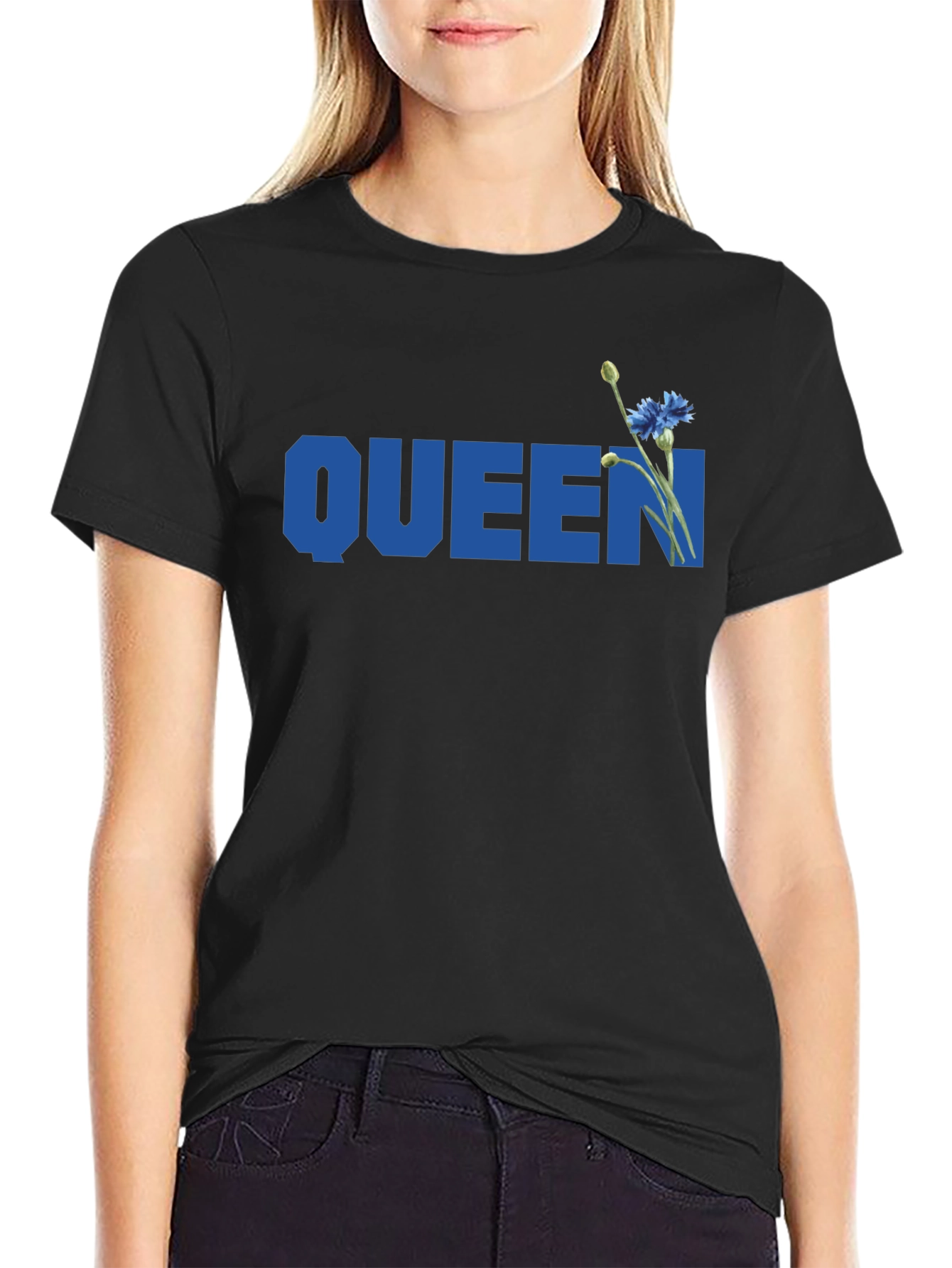 Queen Floral Graphic T-Shirt