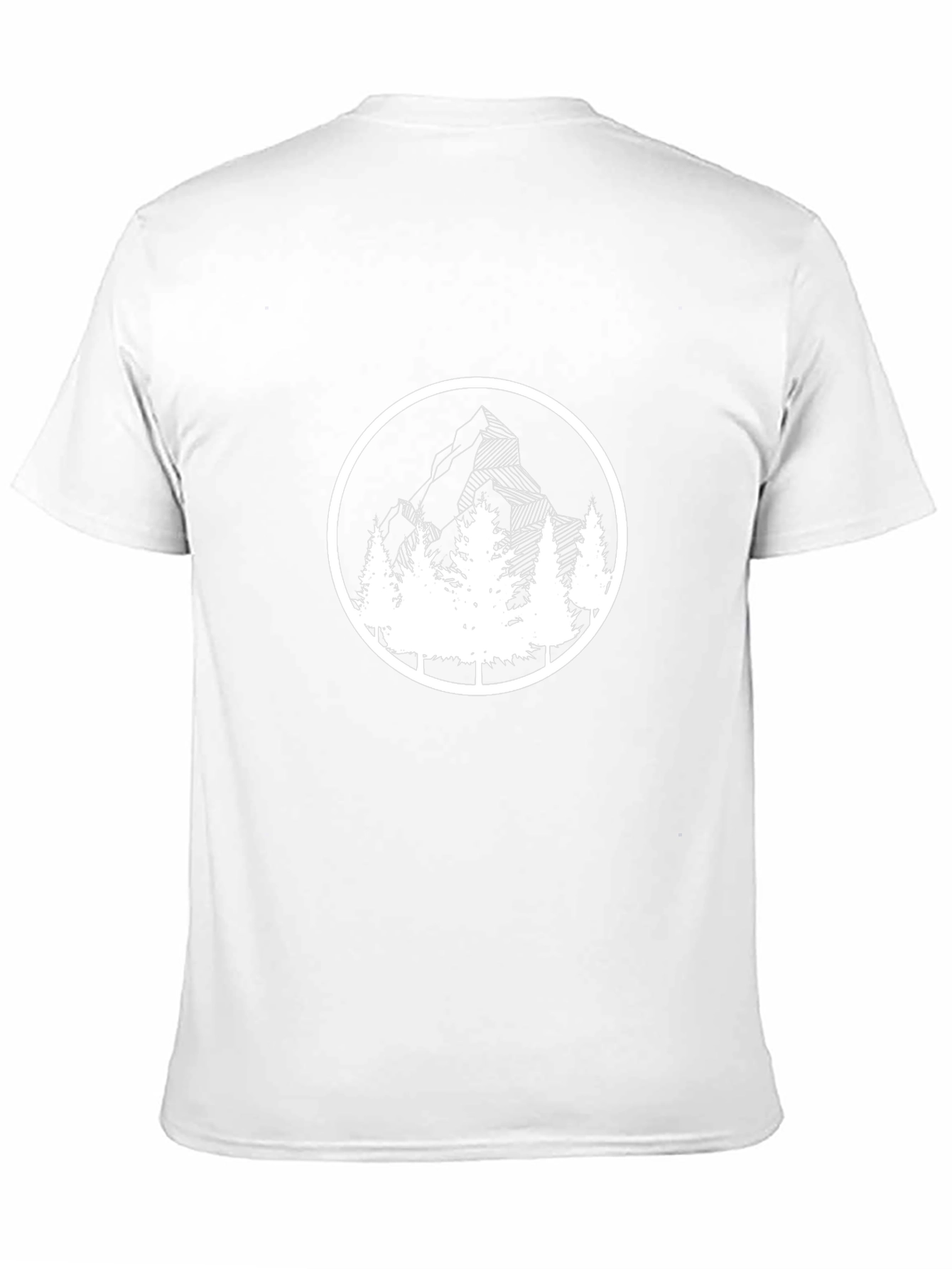 Mountain & Trees Graphic Black T-Shirt