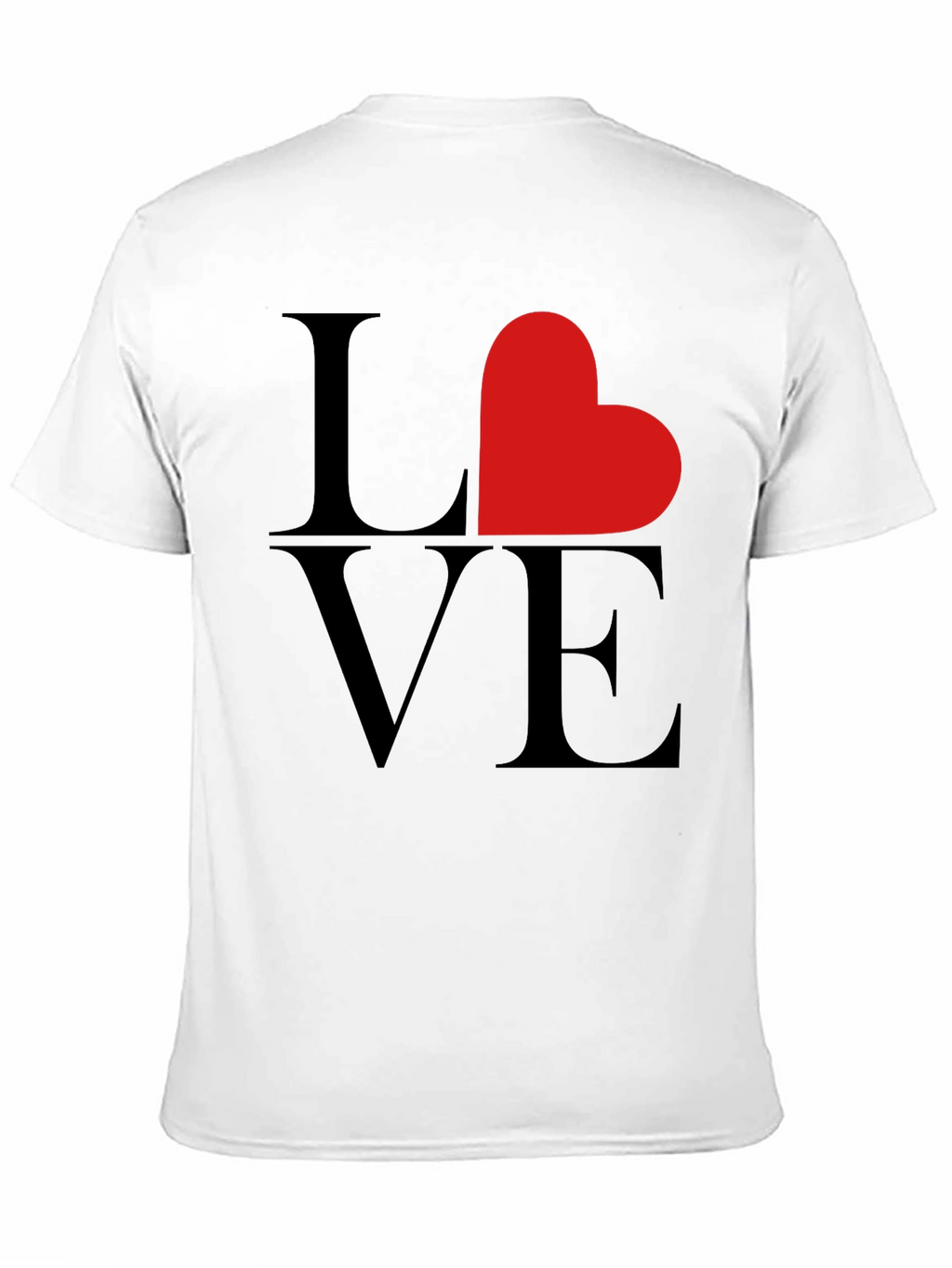 Love Heart Graphic Tee - Black