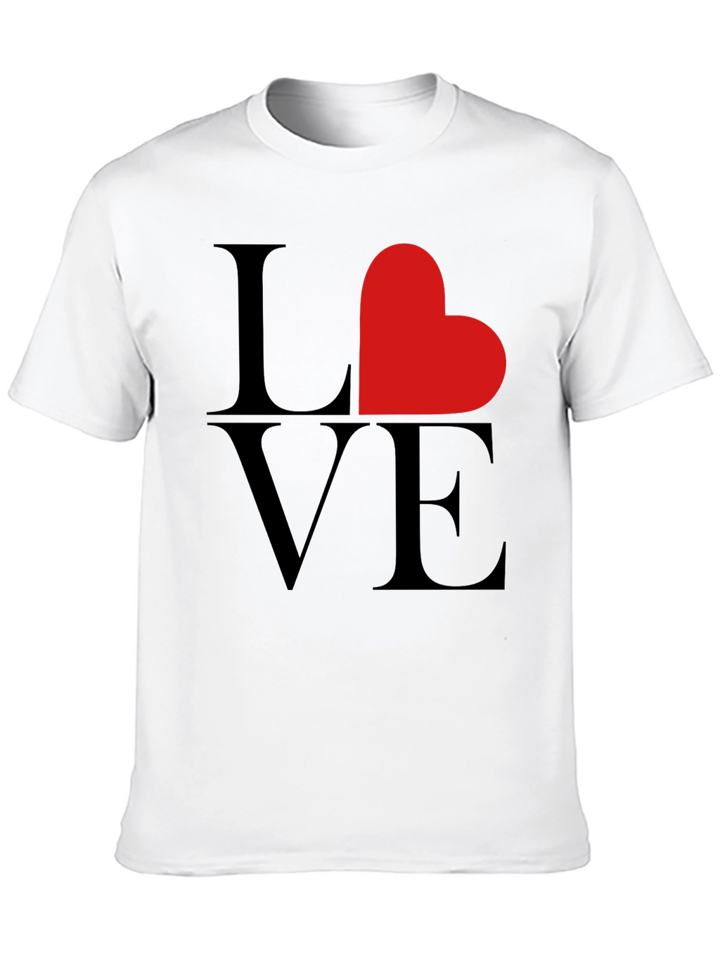 Love Heart Graphic Tee - Black