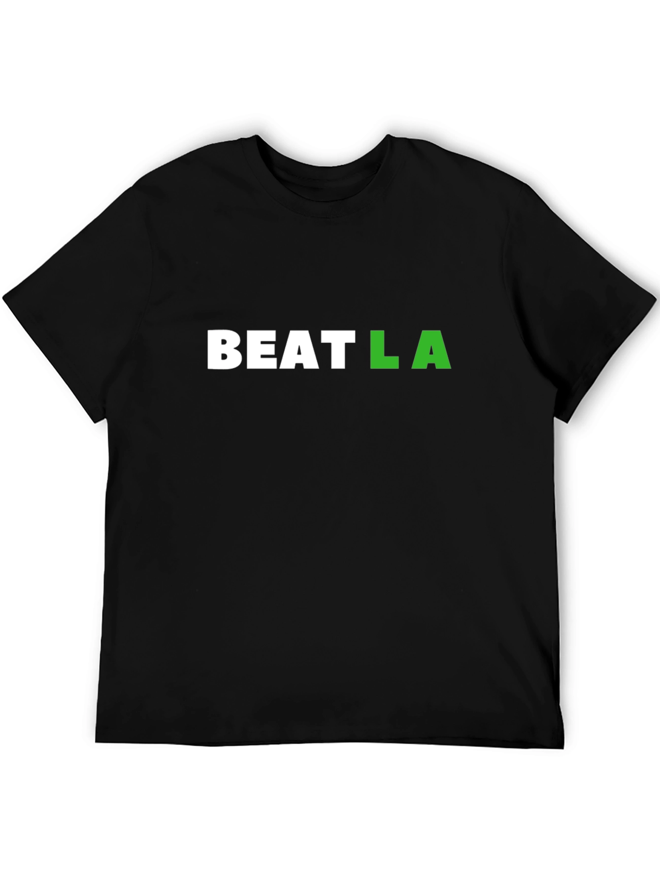 Beat LA Graphic Tee - Black Cotton T-Shirt