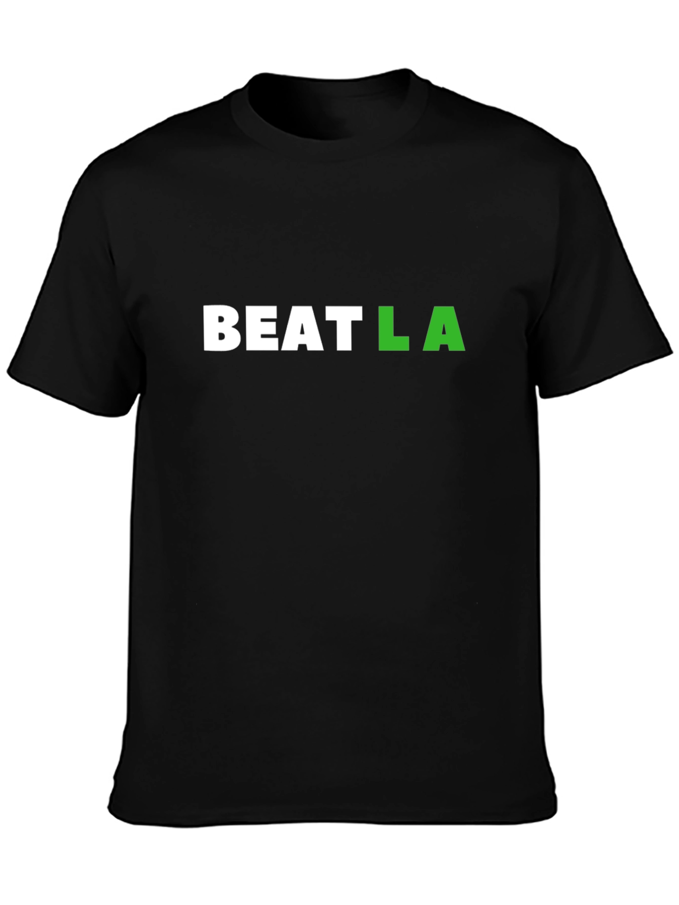Beat LA Graphic Tee - Black Cotton T-Shirt