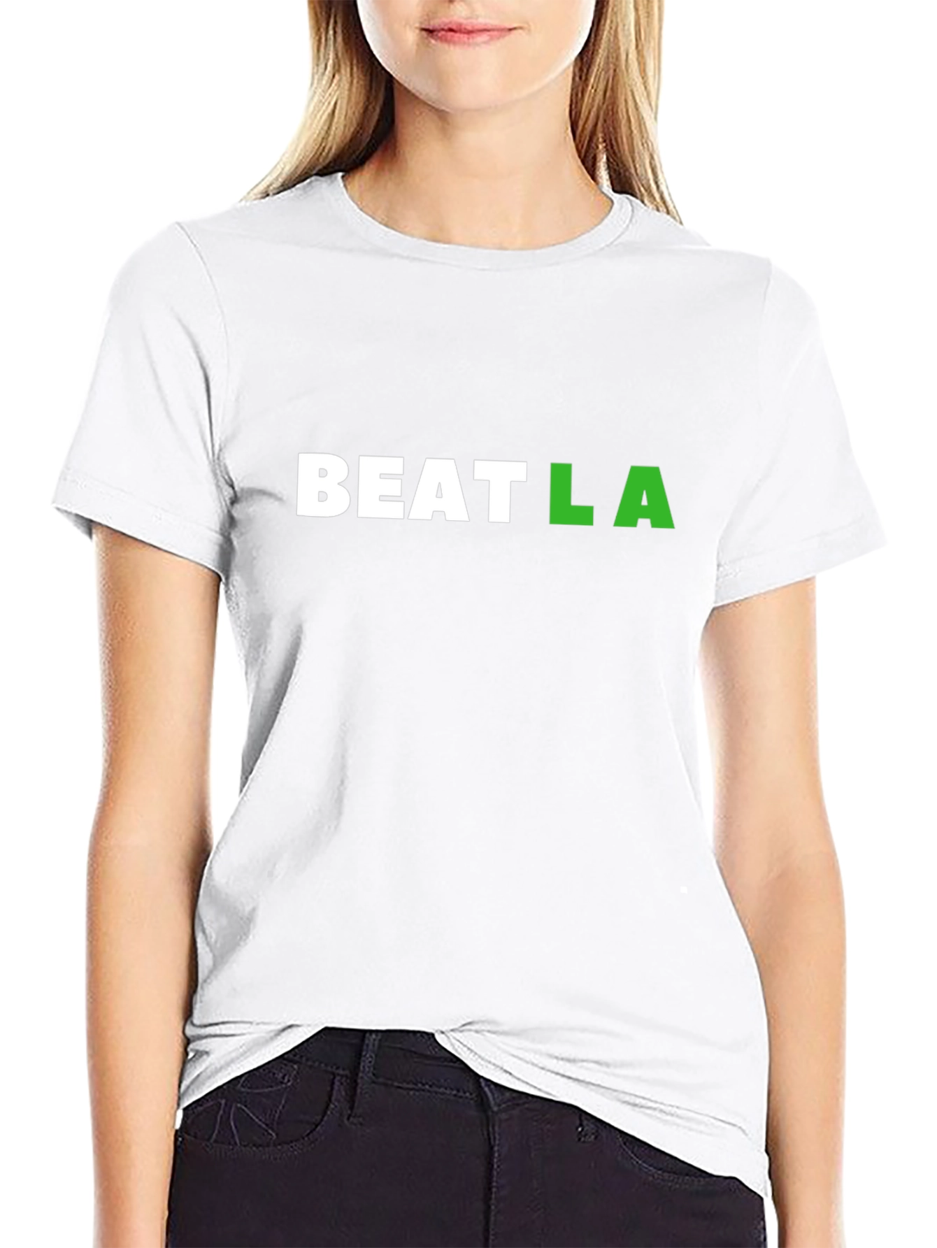Beat LA Graphic Tee - Black Cotton T-Shirt