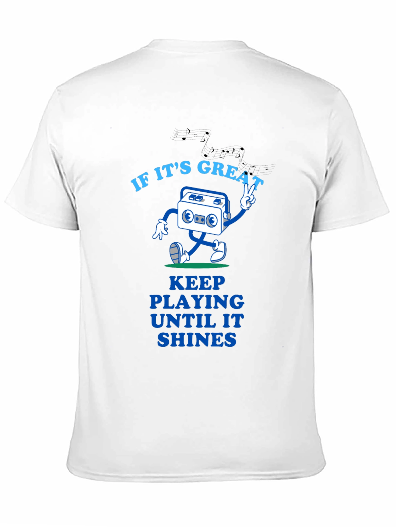 Great Tunes Tee - Play Until It Shines
