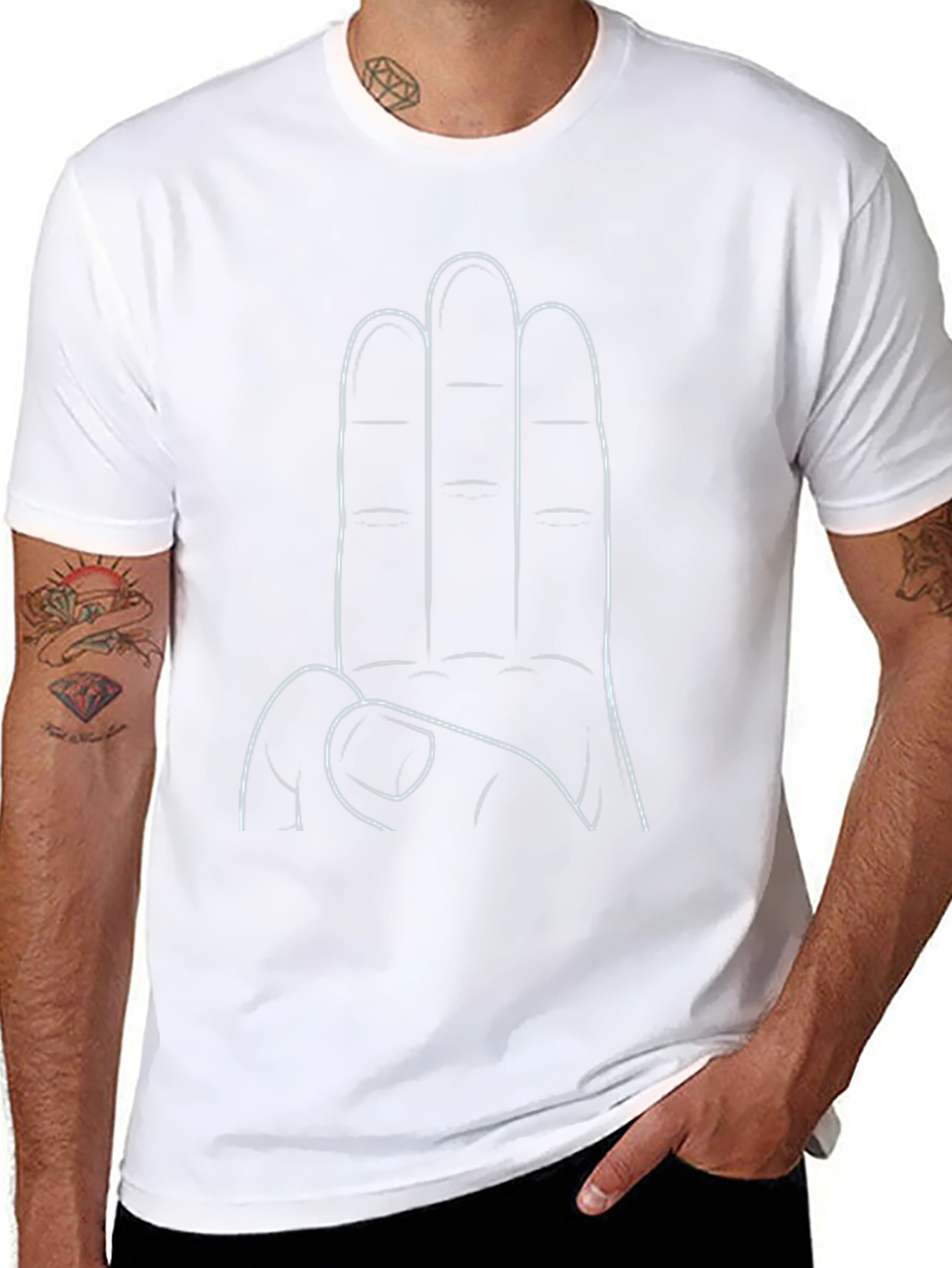 Three Finger Salute Graphic Tee - Symbolic Resistance