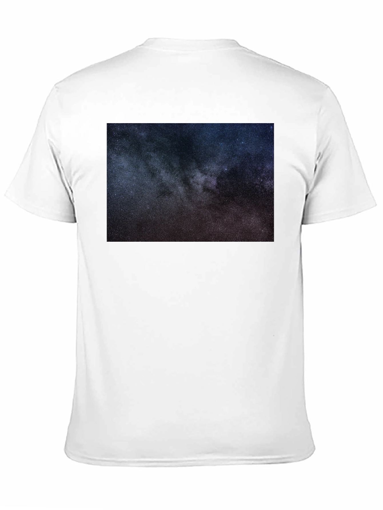 Cosmic Galaxy Print Black T-Shirt