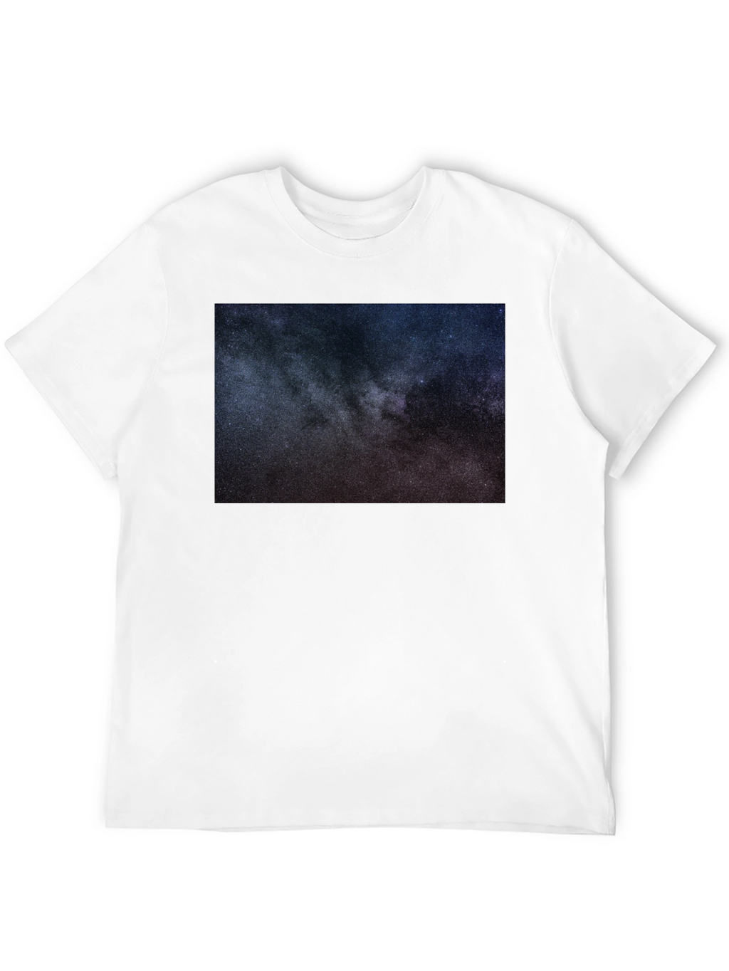 Cosmic Galaxy Print Black T-Shirt