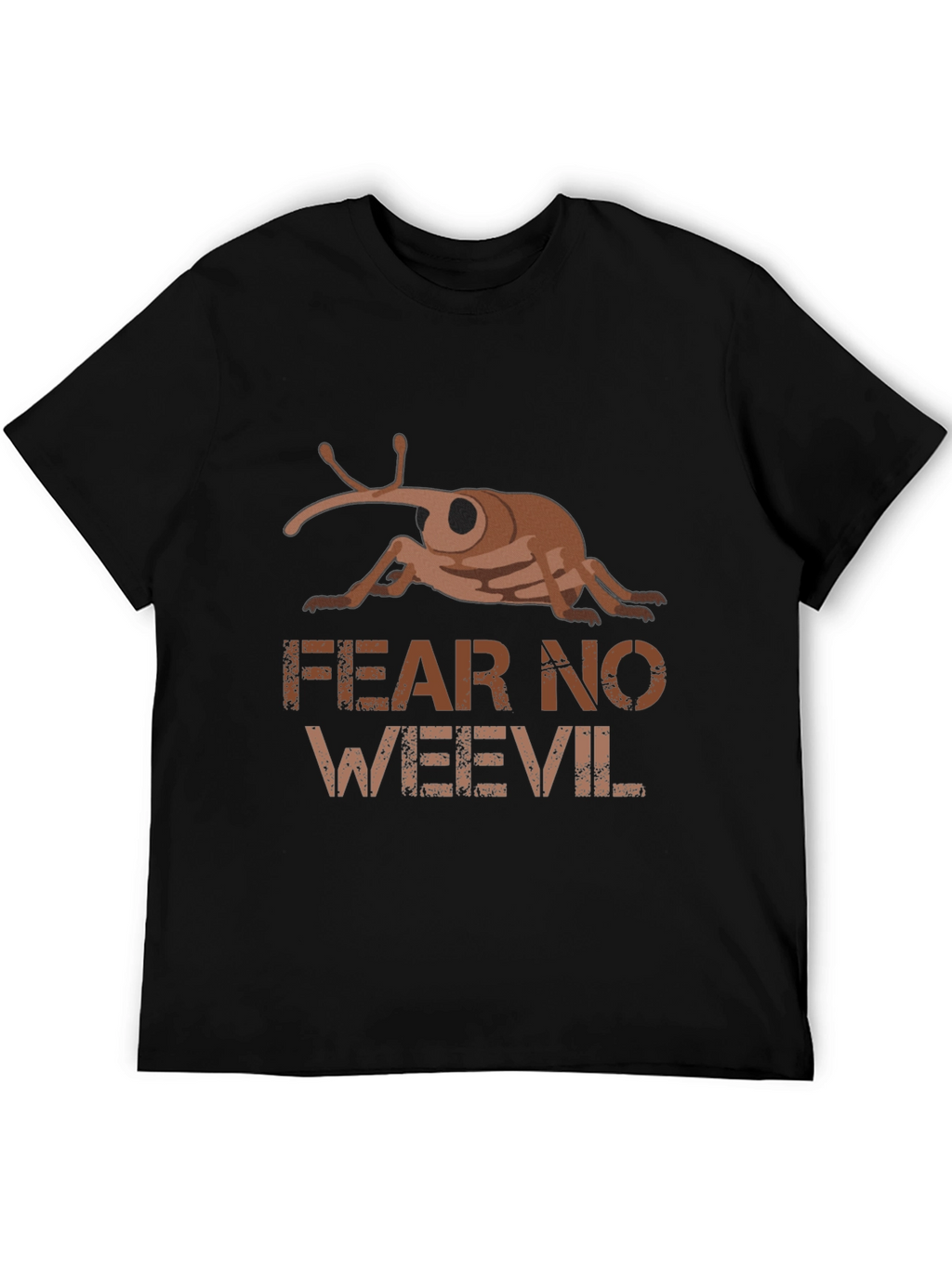 Fear No Weevil Black Graphic T-Shirt