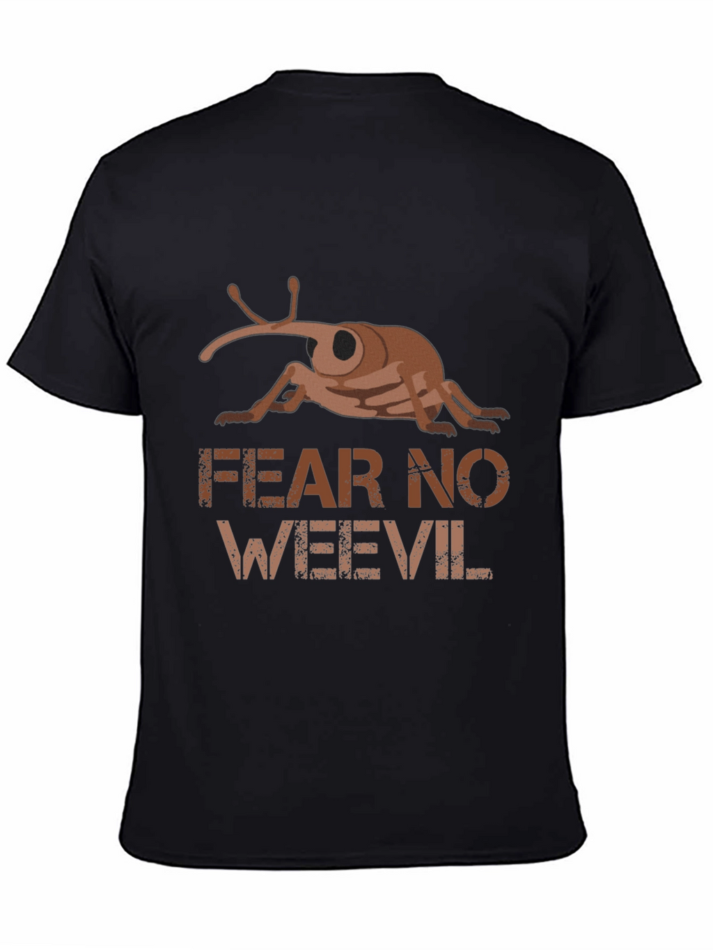 Fear No Weevil Black Graphic T-Shirt