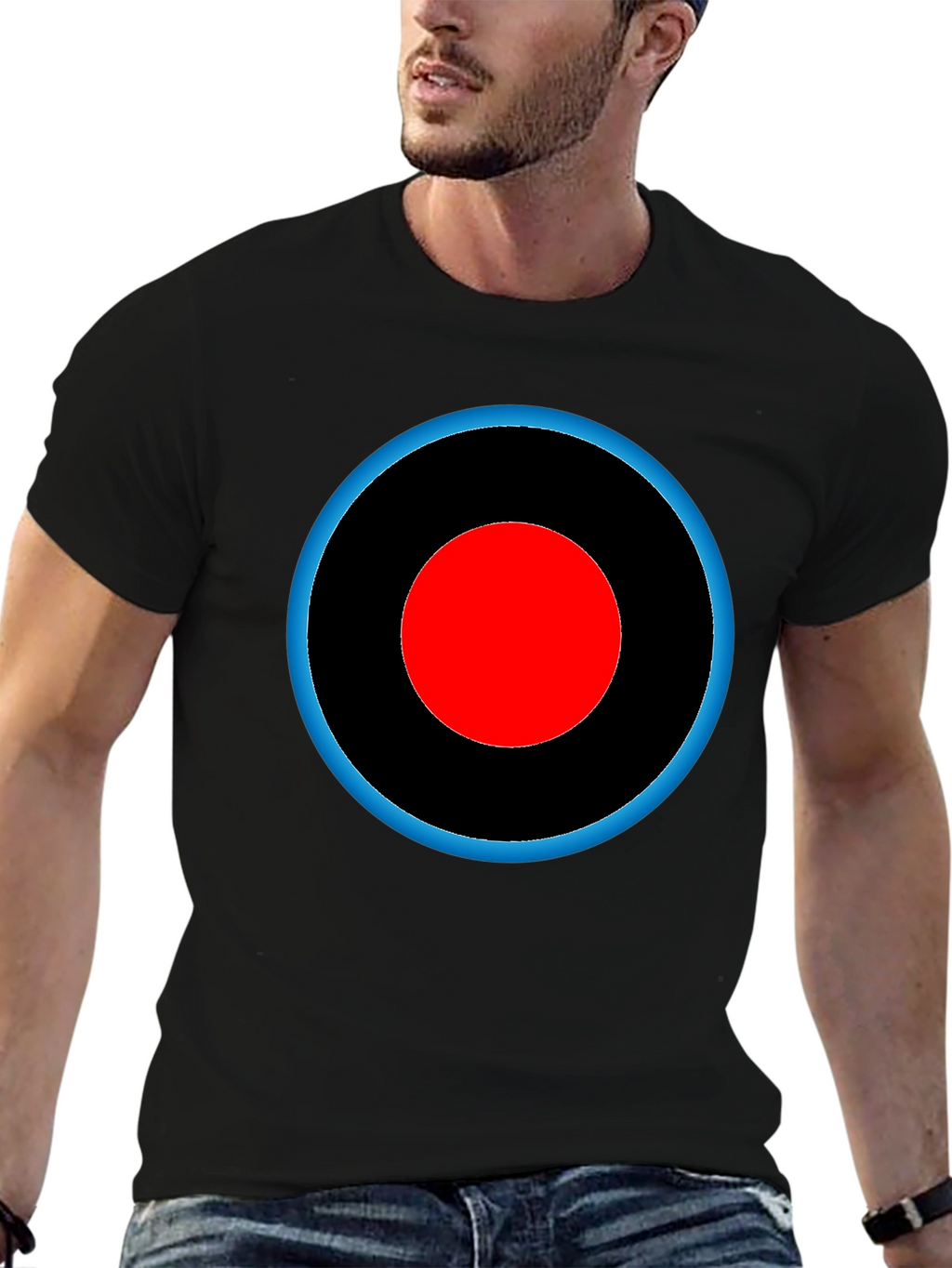Target Design Tee - Black Cotton Graphic T-Shirt
