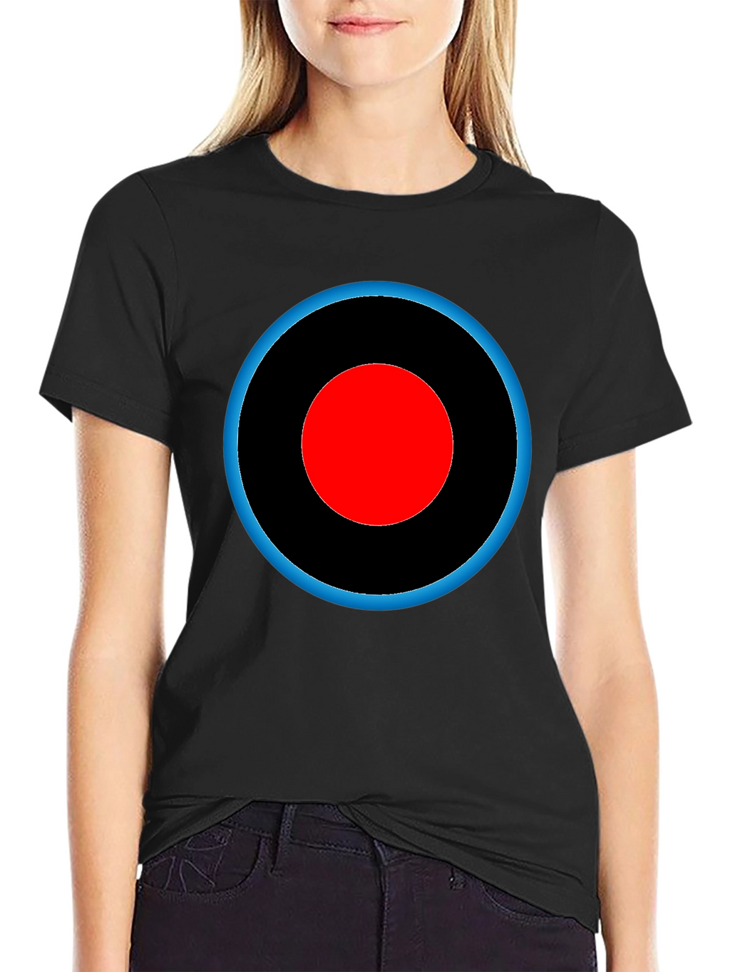 Target Design Tee - Black Cotton Graphic T-Shirt