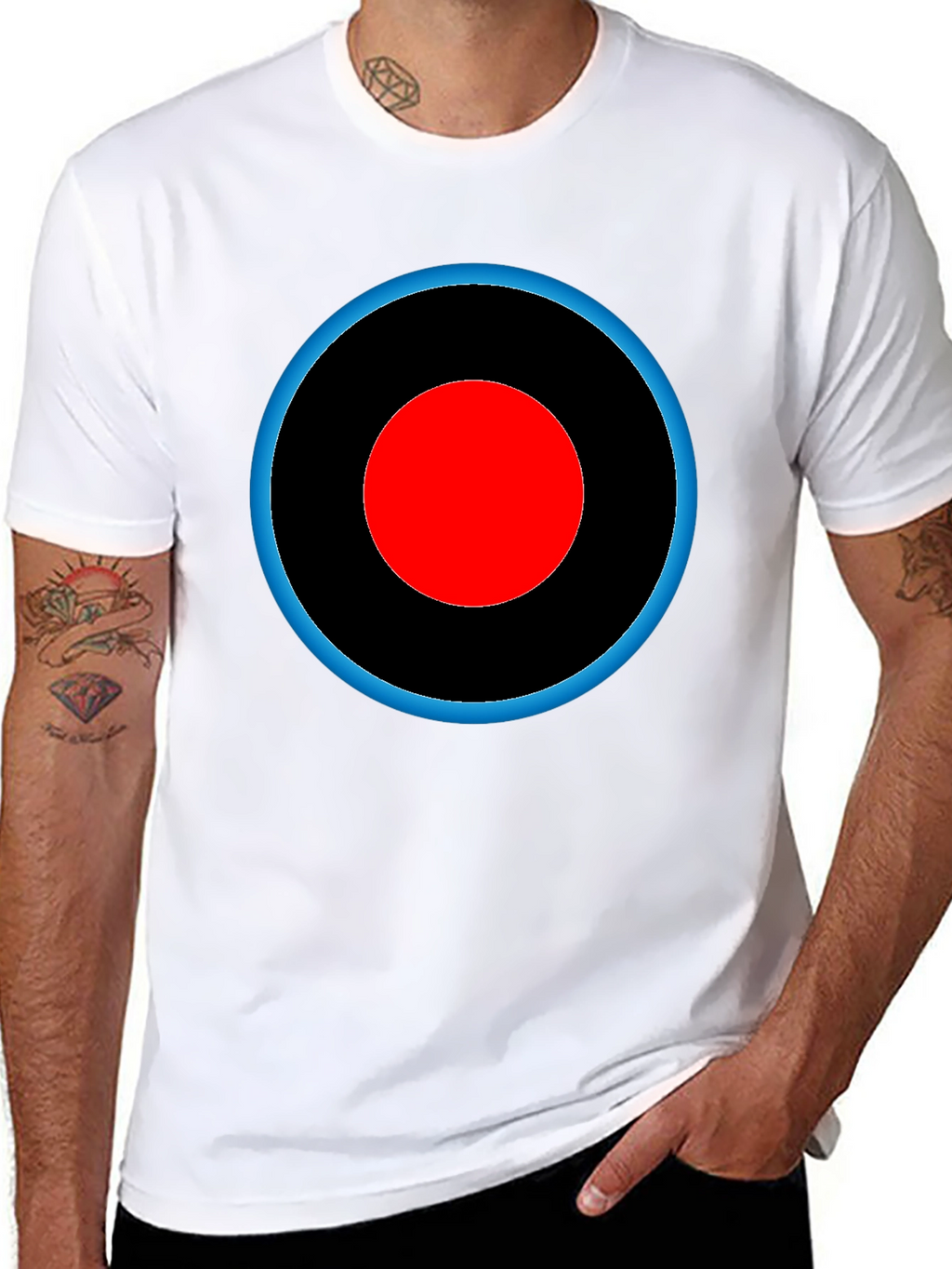 Target Design Tee - Black Cotton Graphic T-Shirt