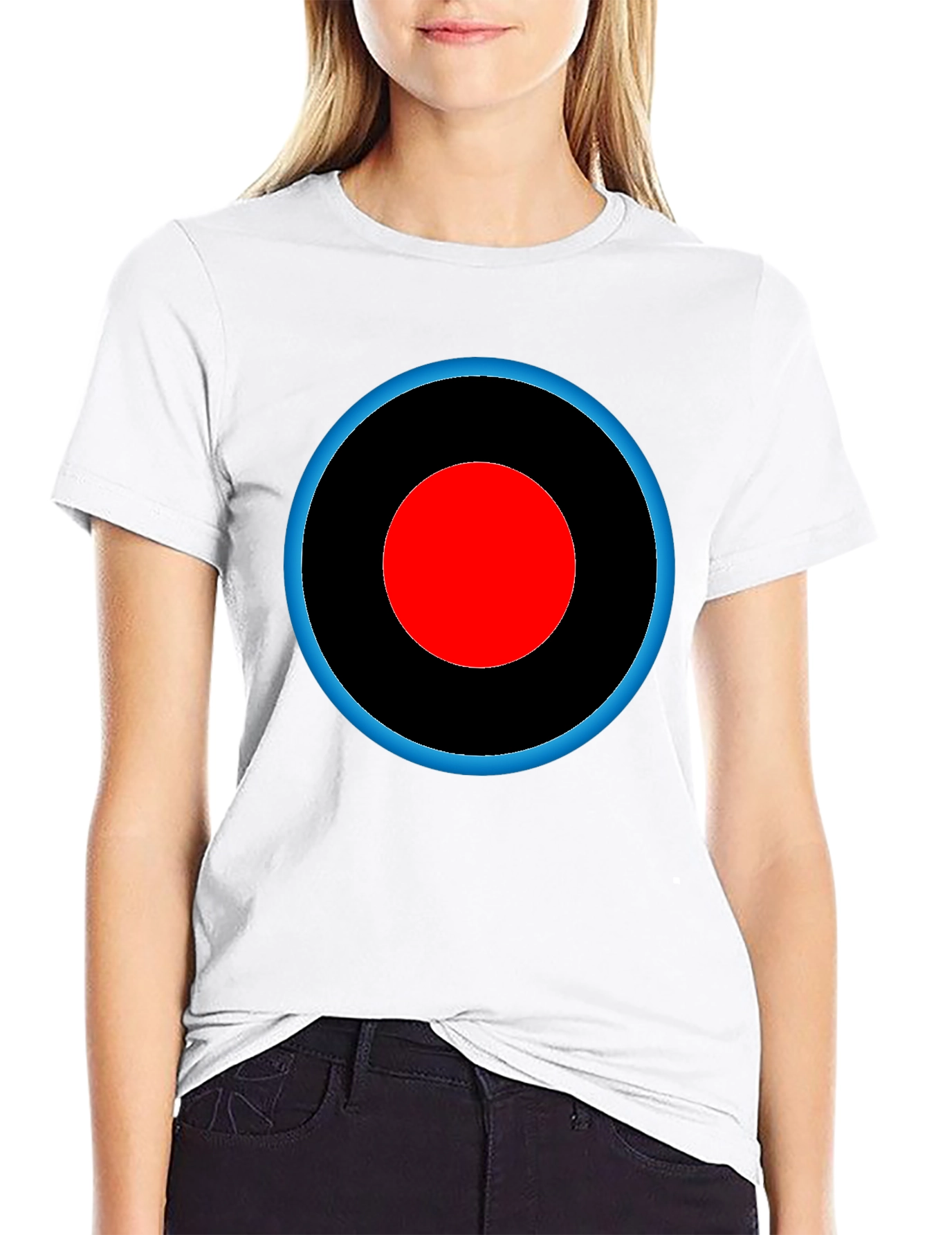 Target Design Tee - Black Cotton Graphic T-Shirt