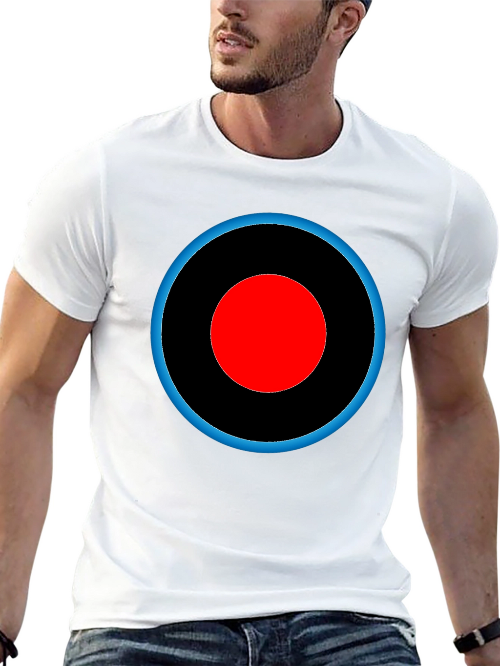 Target Design Tee - Black Cotton Graphic T-Shirt