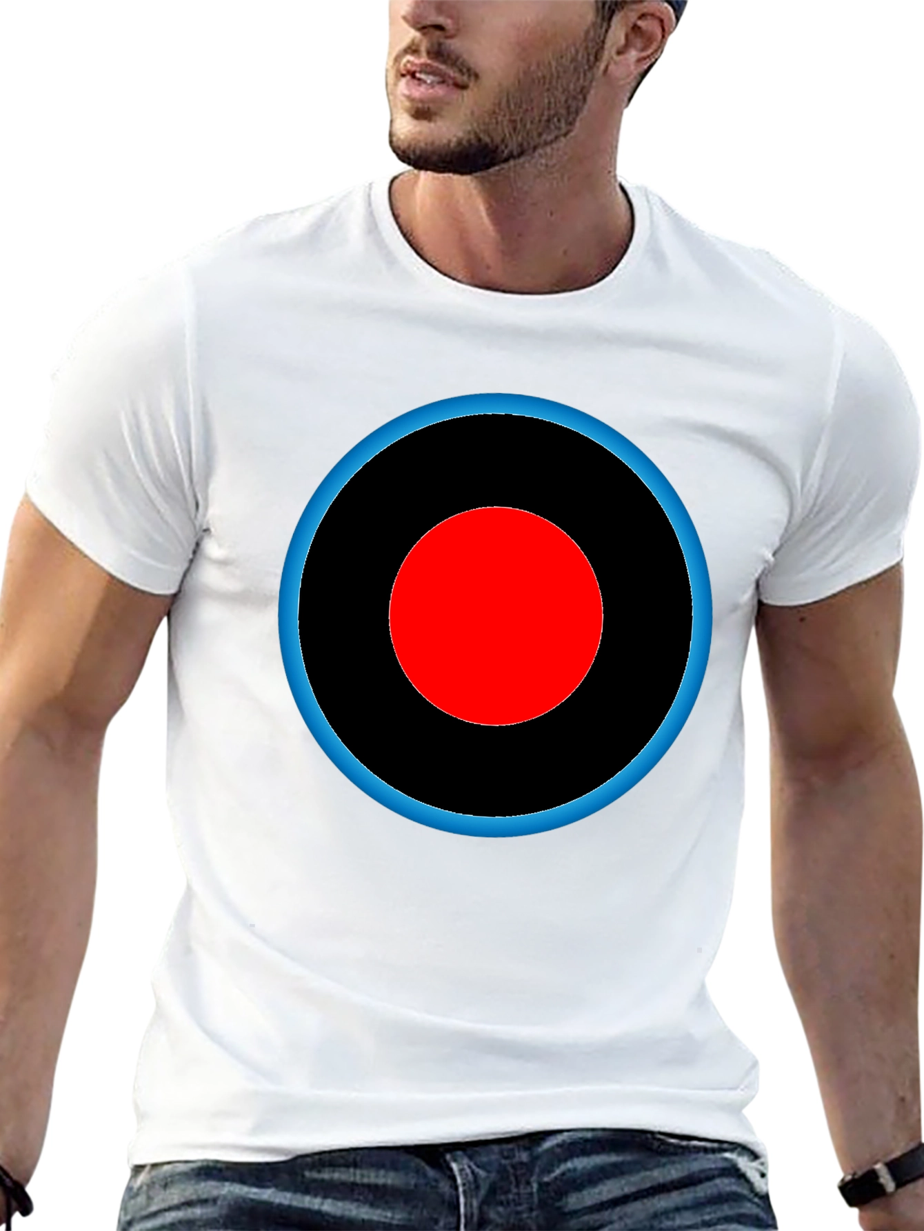 Target Design Tee - Black Cotton Graphic T-Shirt