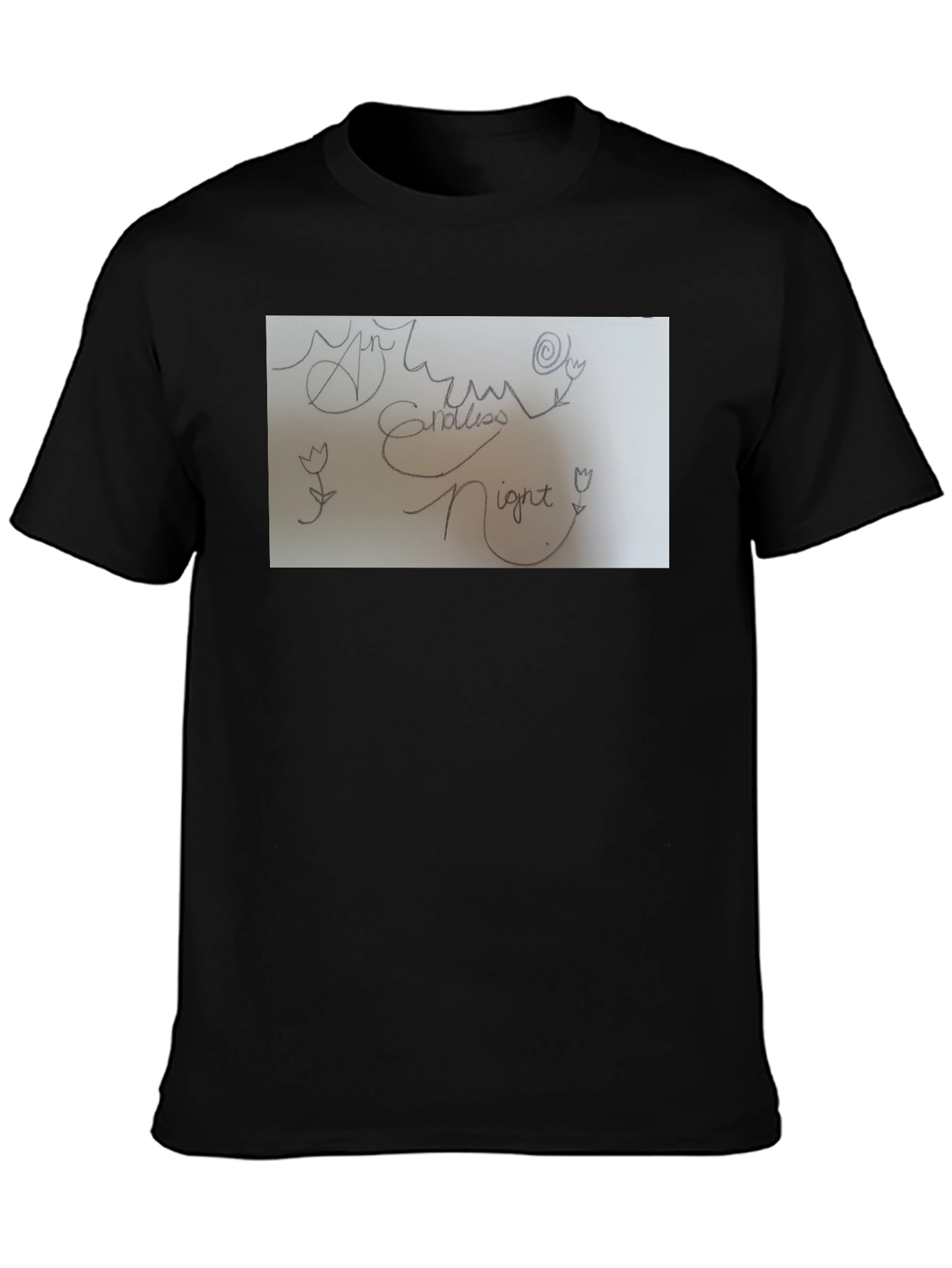 Endless Night Graphic Tee - Soft Cotton Comfort