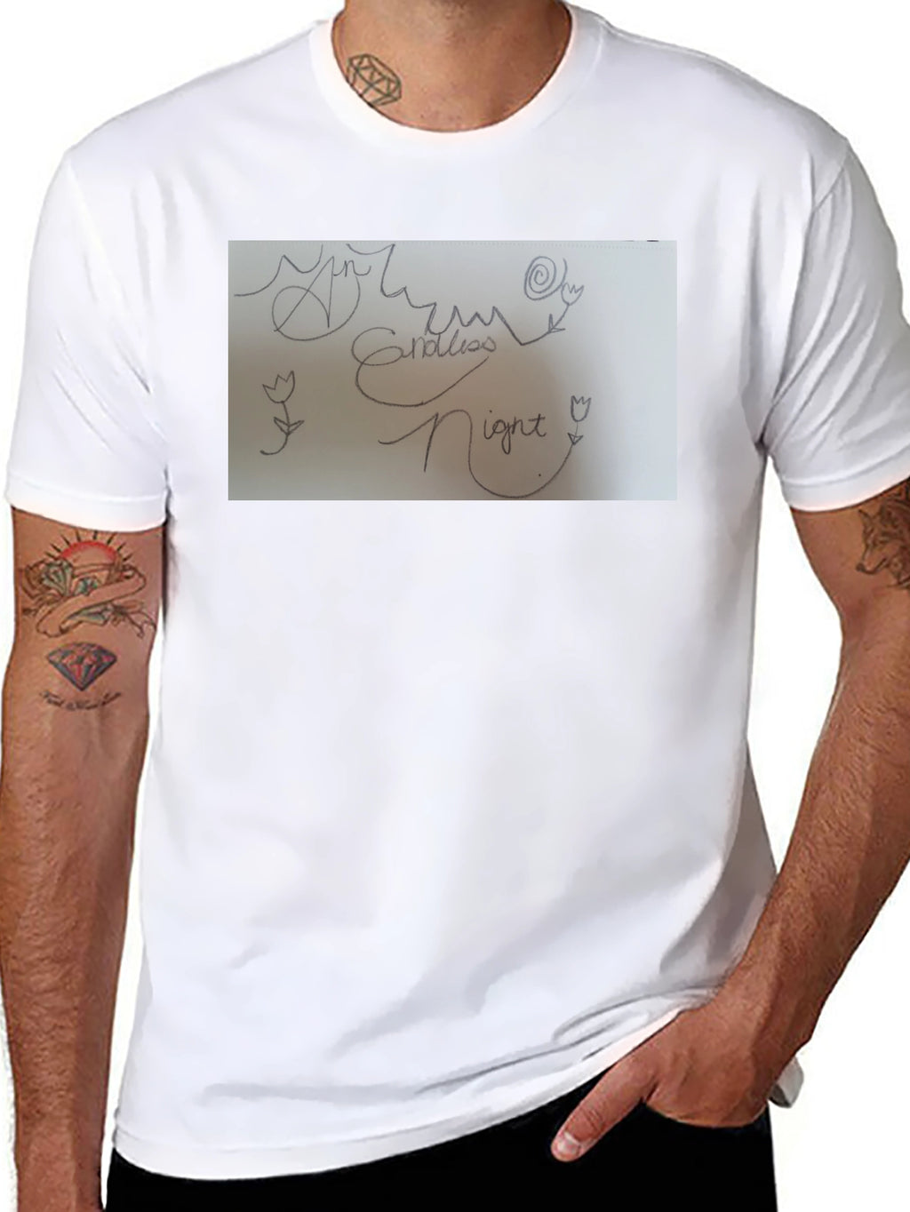 Endless Night Graphic Tee - Soft Cotton Comfort