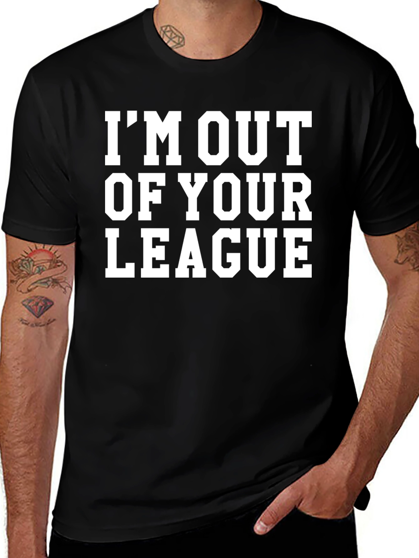 Im Out of Your League Graphic Tee - Black