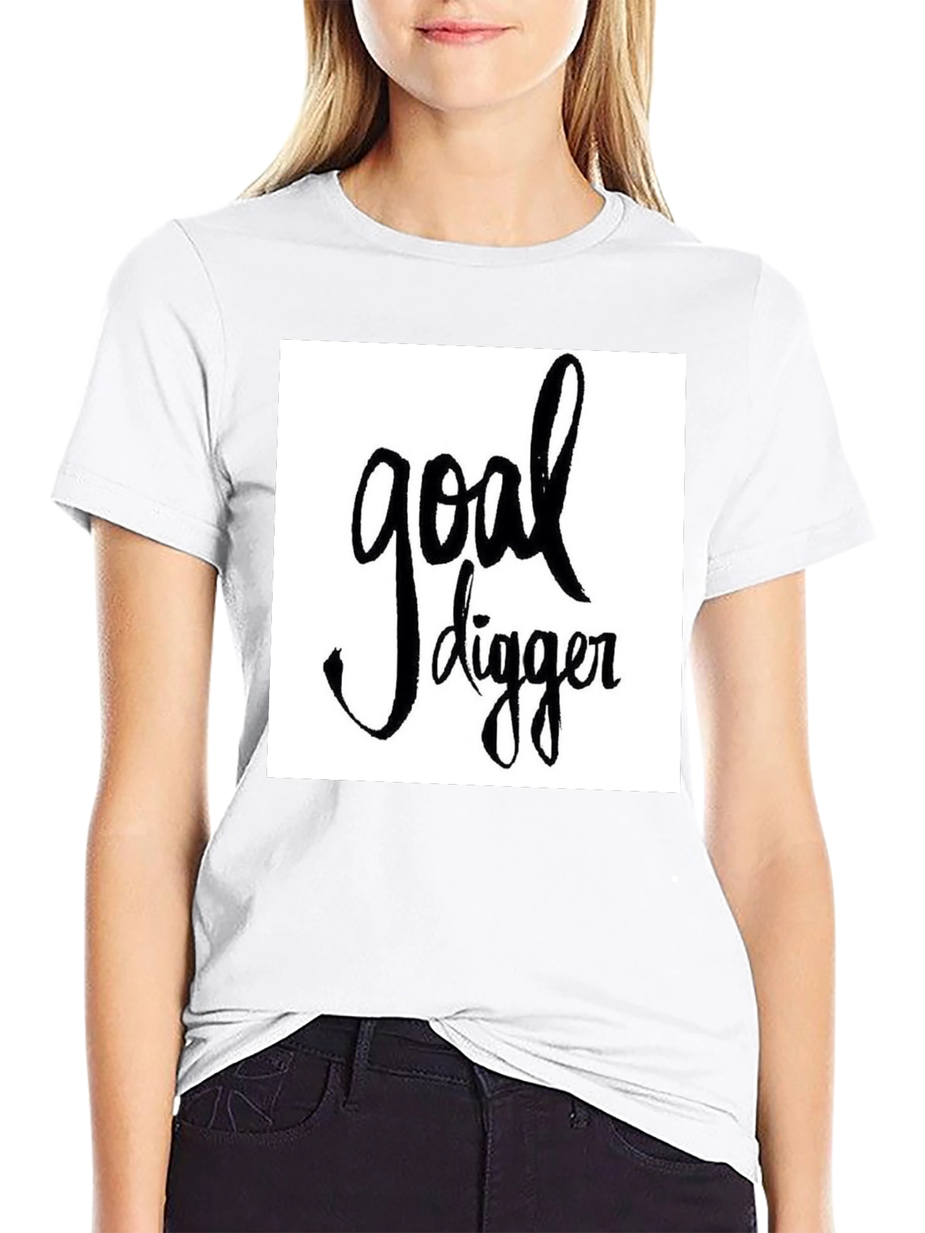 Goal Digger Graphic Tee - Stylish Black T-Shirt