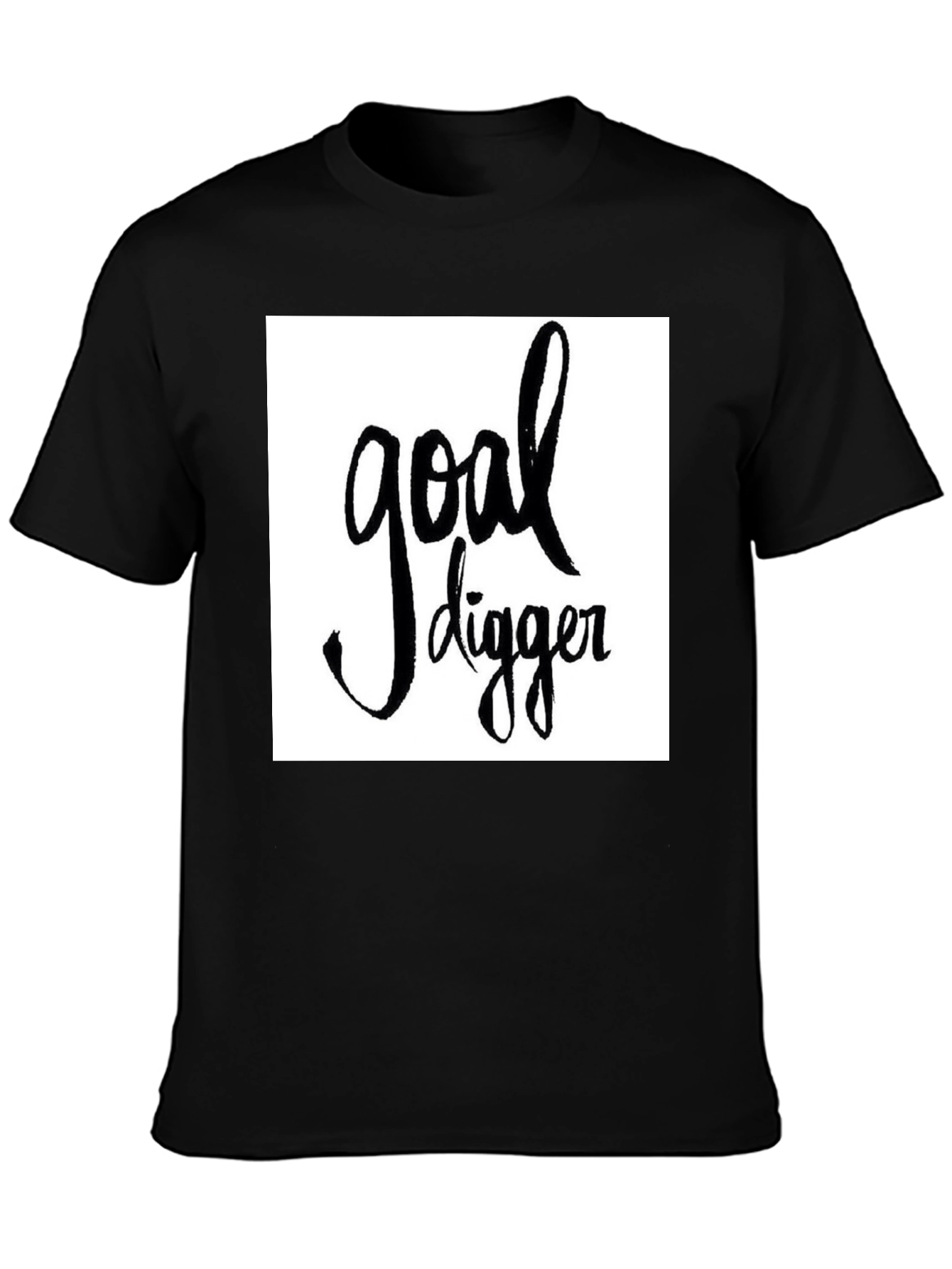 Goal Digger Graphic Tee - Stylish Black T-Shirt