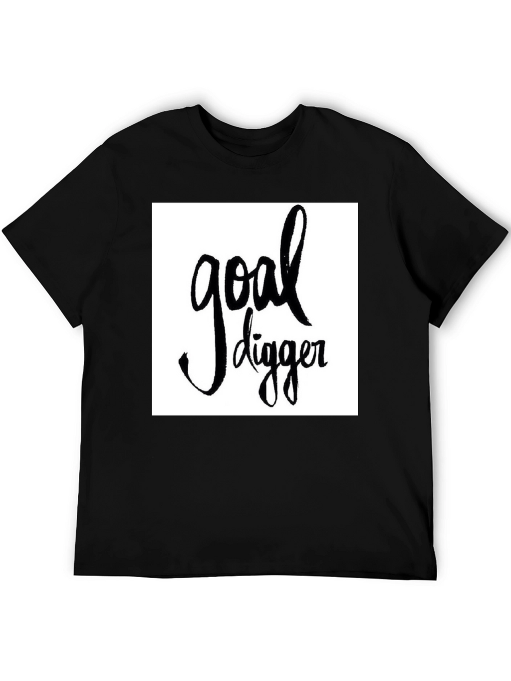 Goal Digger Graphic Tee - Stylish Black T-Shirt