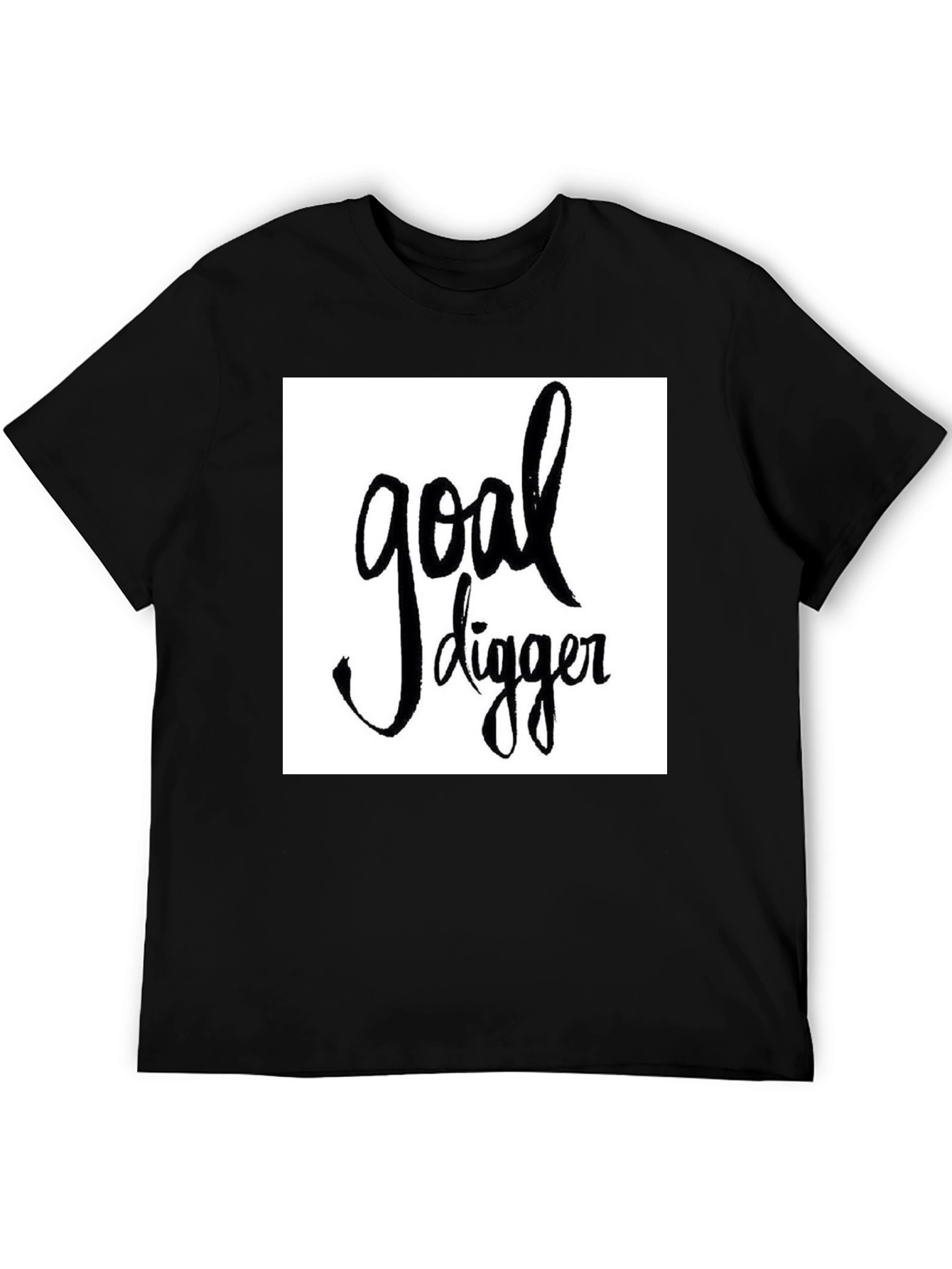 Goal Digger Graphic Tee - Stylish Black T-Shirt