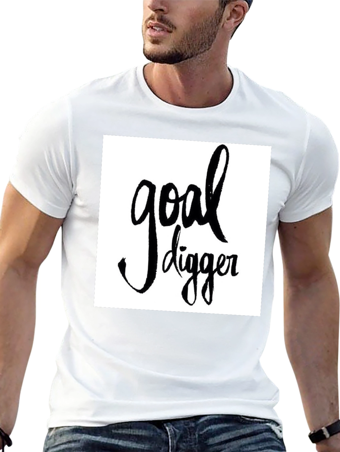 Goal Digger Graphic Tee - Stylish Black T-Shirt