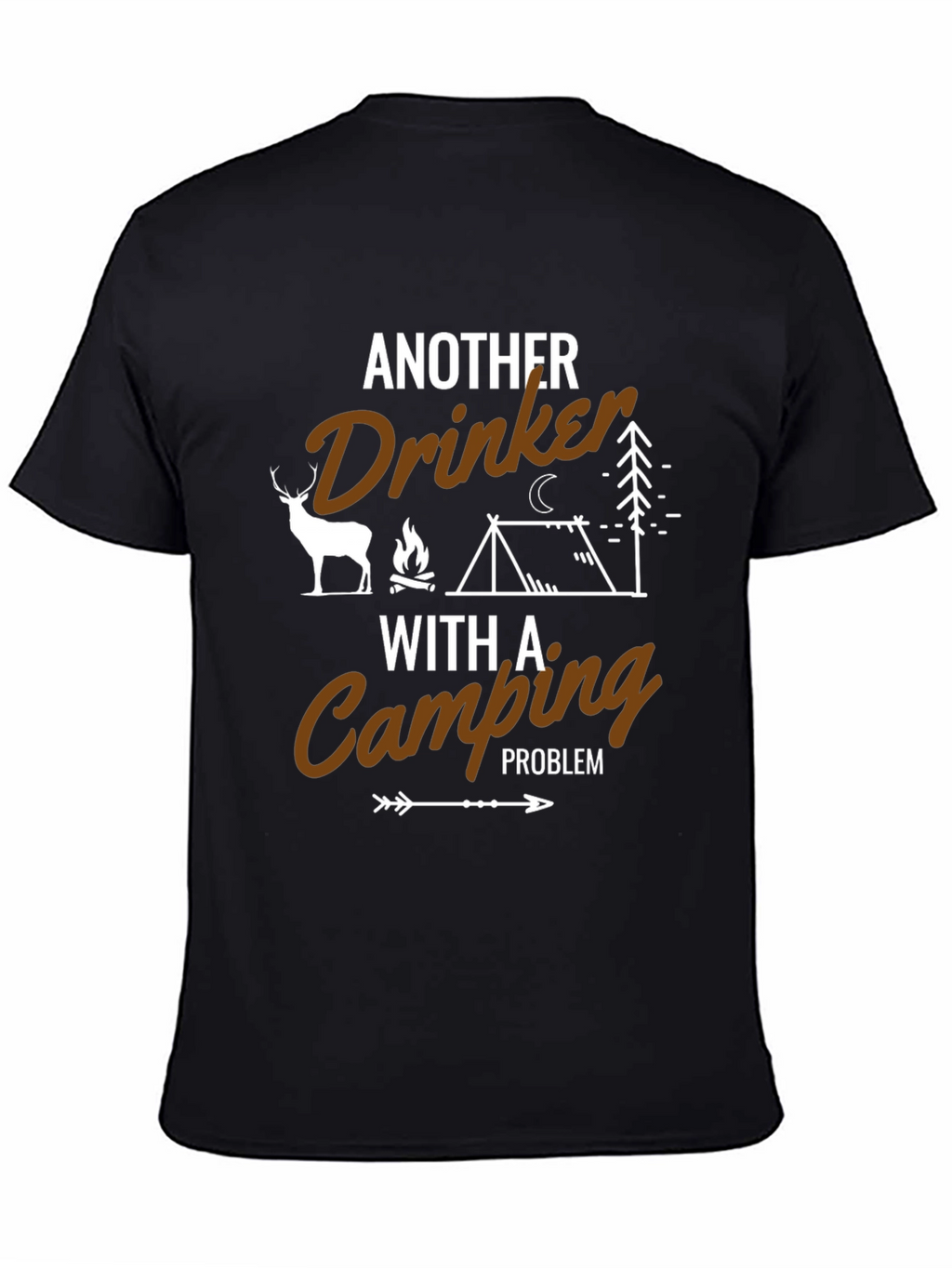 Funny Camping Drinker T-Shirt - Outdoor Adventure Tee