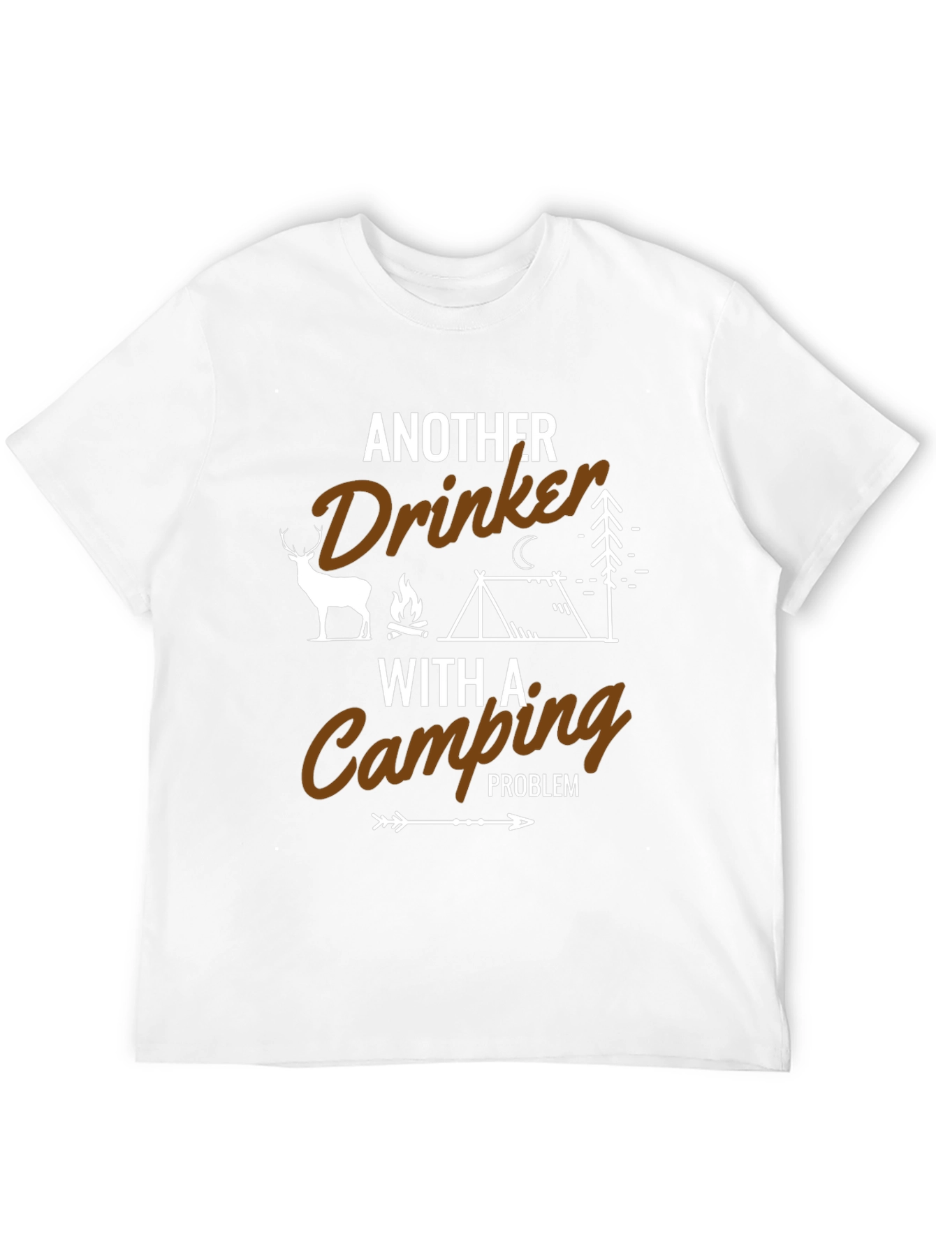 Funny Camping Drinker T-Shirt - Outdoor Adventure Tee