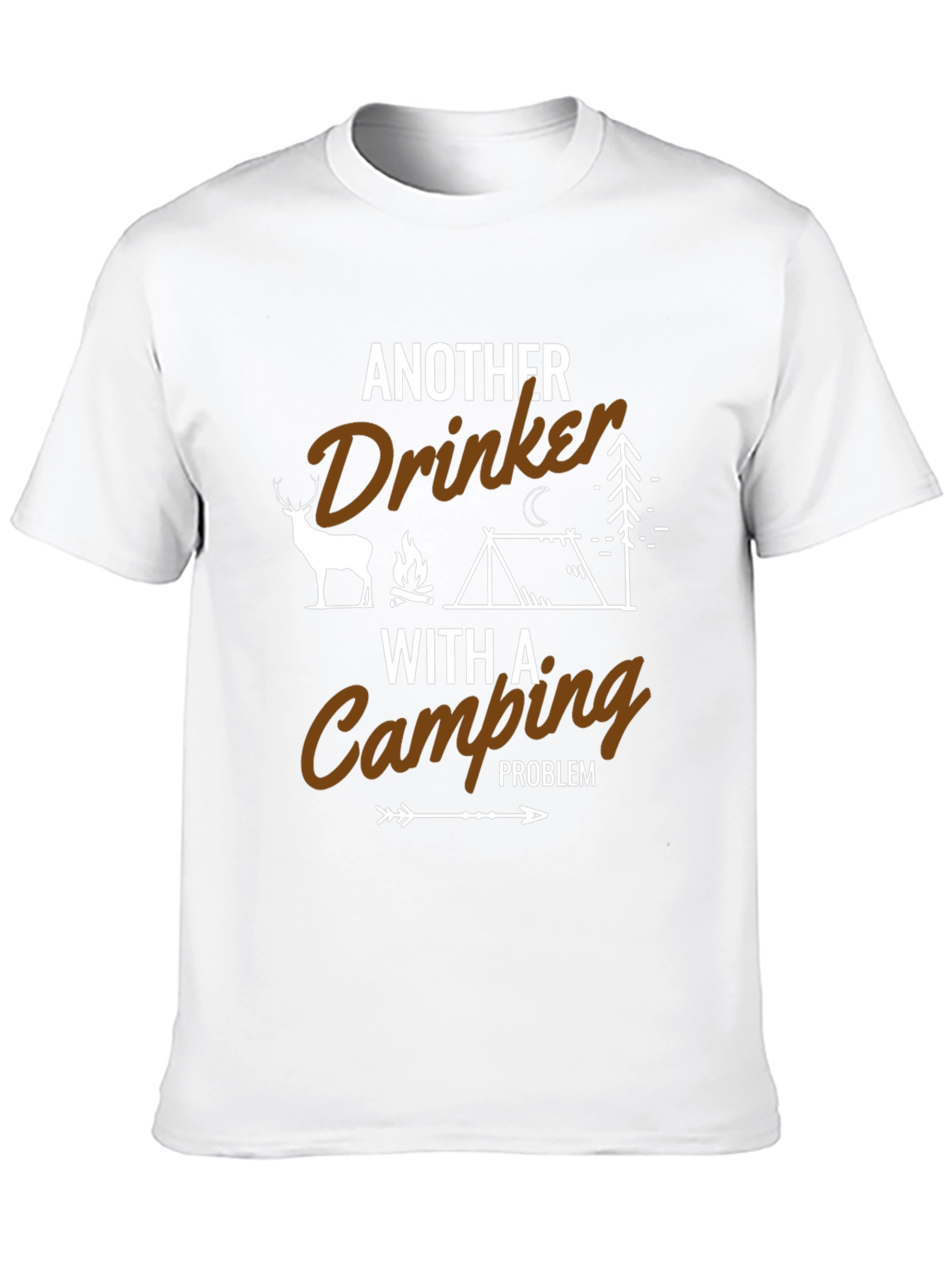 Funny Camping Drinker T-Shirt - Outdoor Adventure Tee